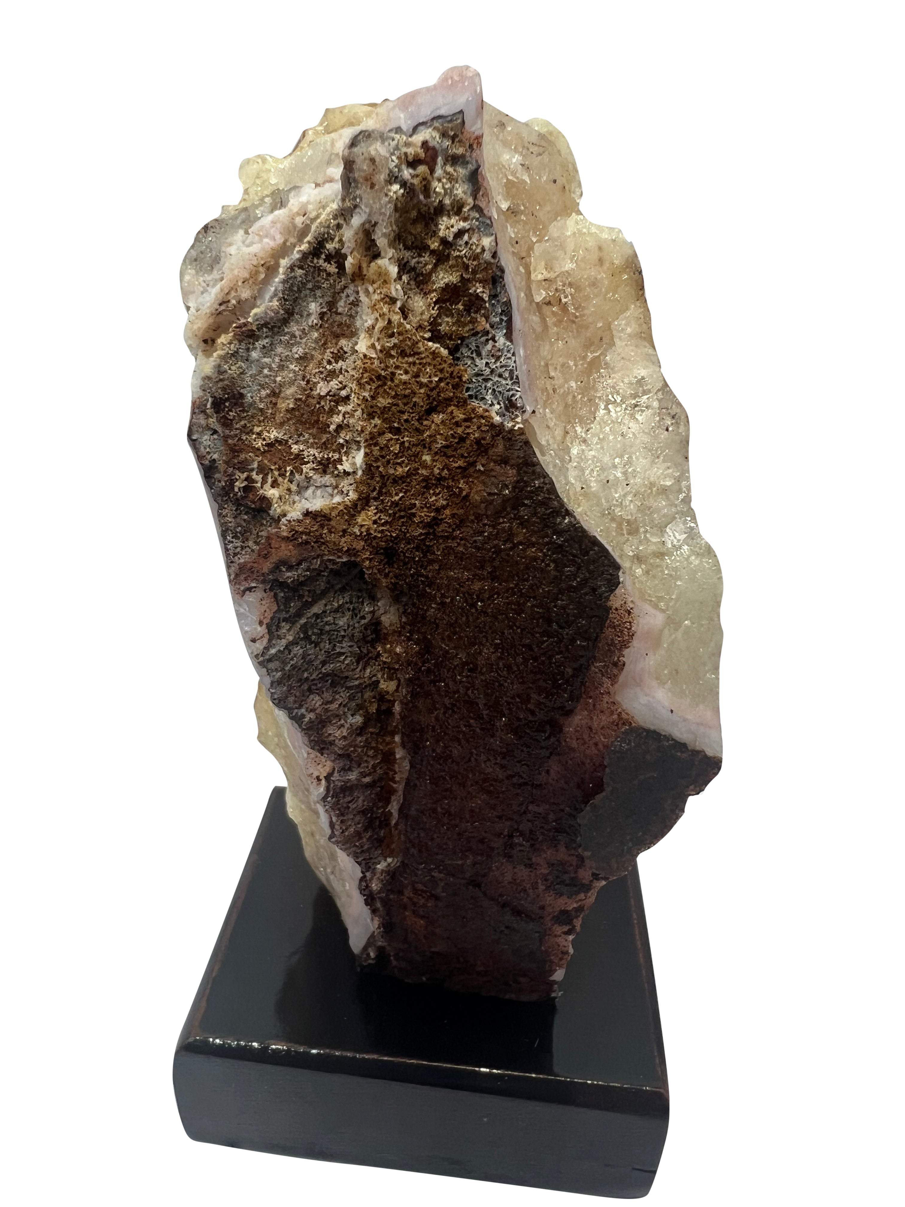Citrine Cluster on Wood Stand - 4