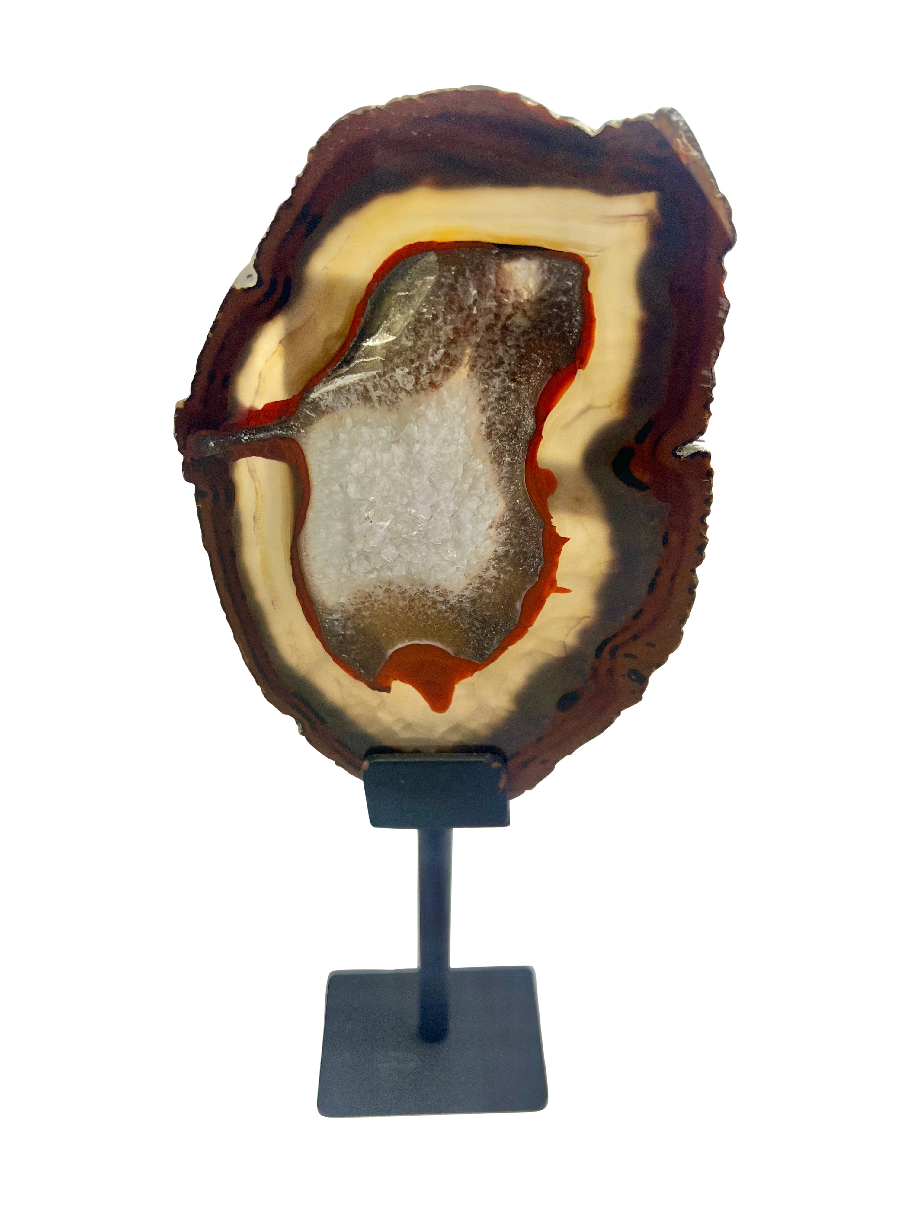 Agate Slice on Stand - Model B