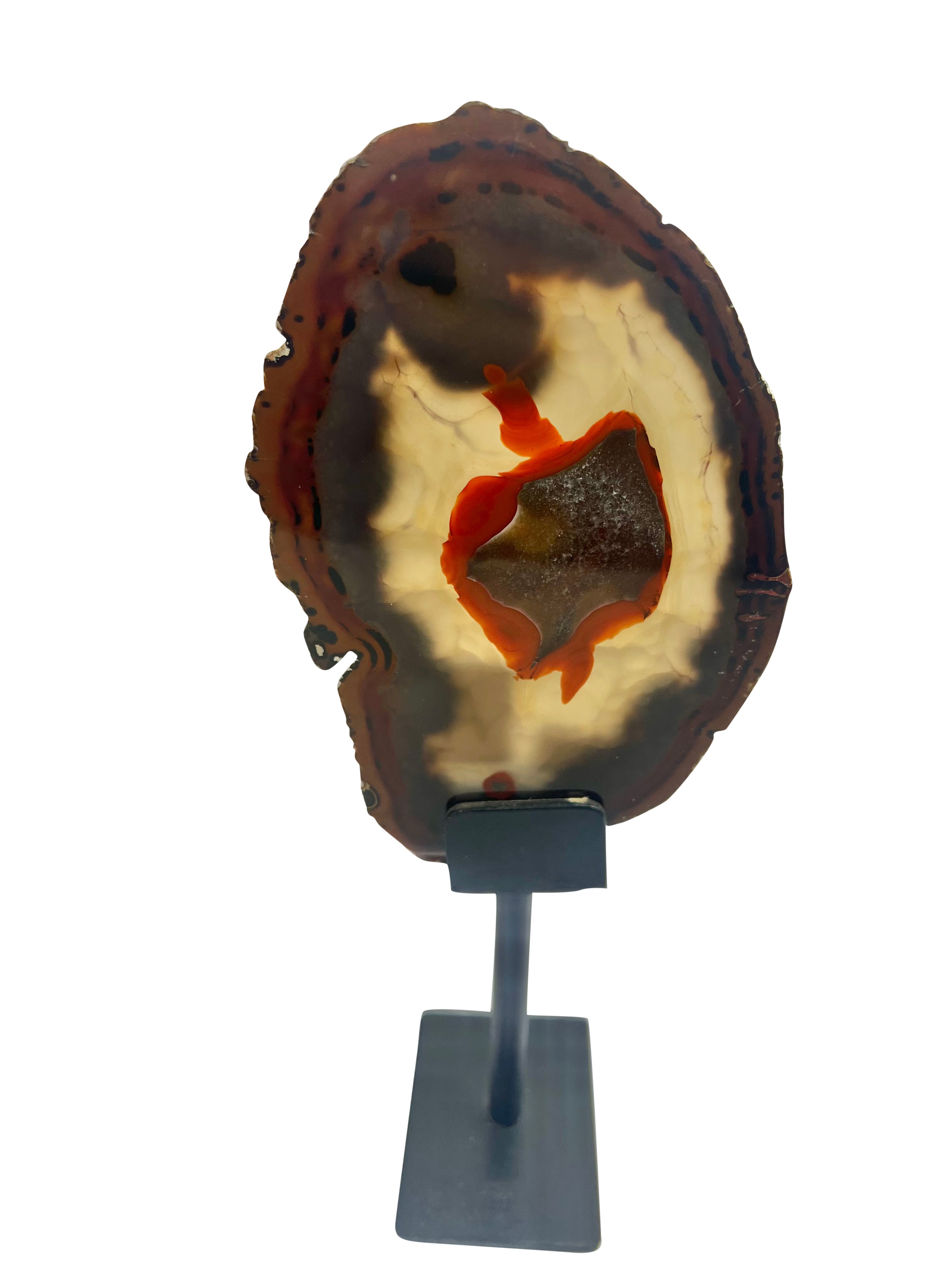Agate Slice on Stand - Model A