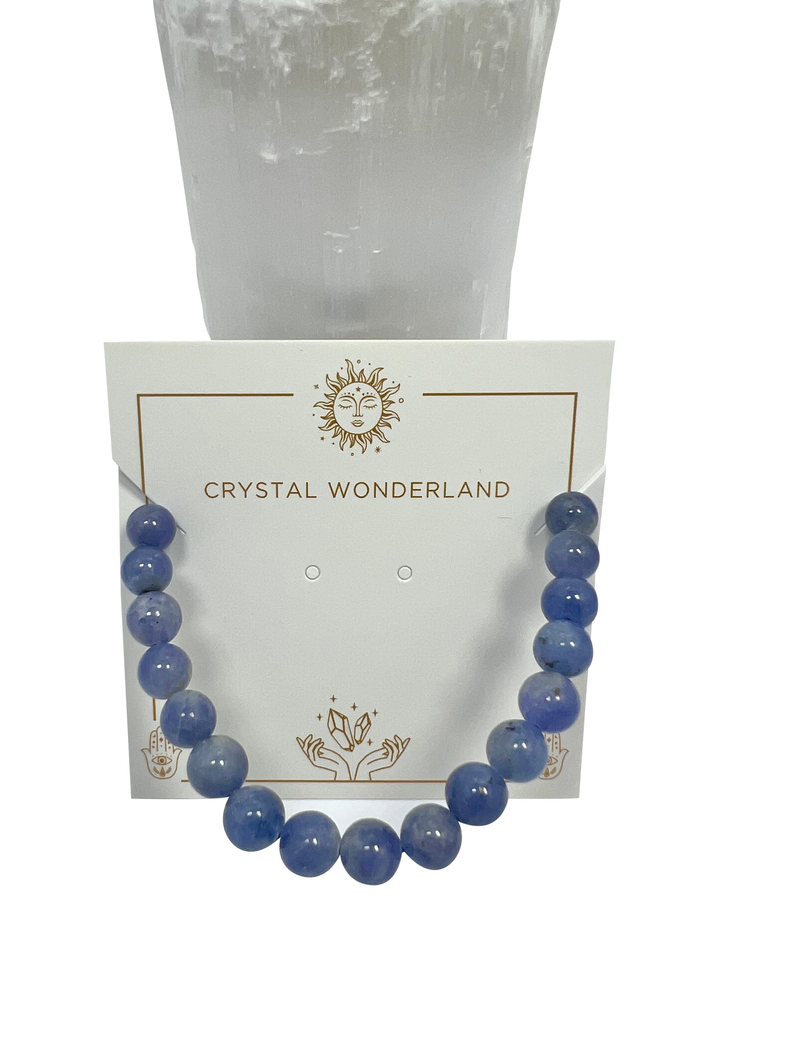 Tanzanite Crystal Beads Bracelets - 6mm