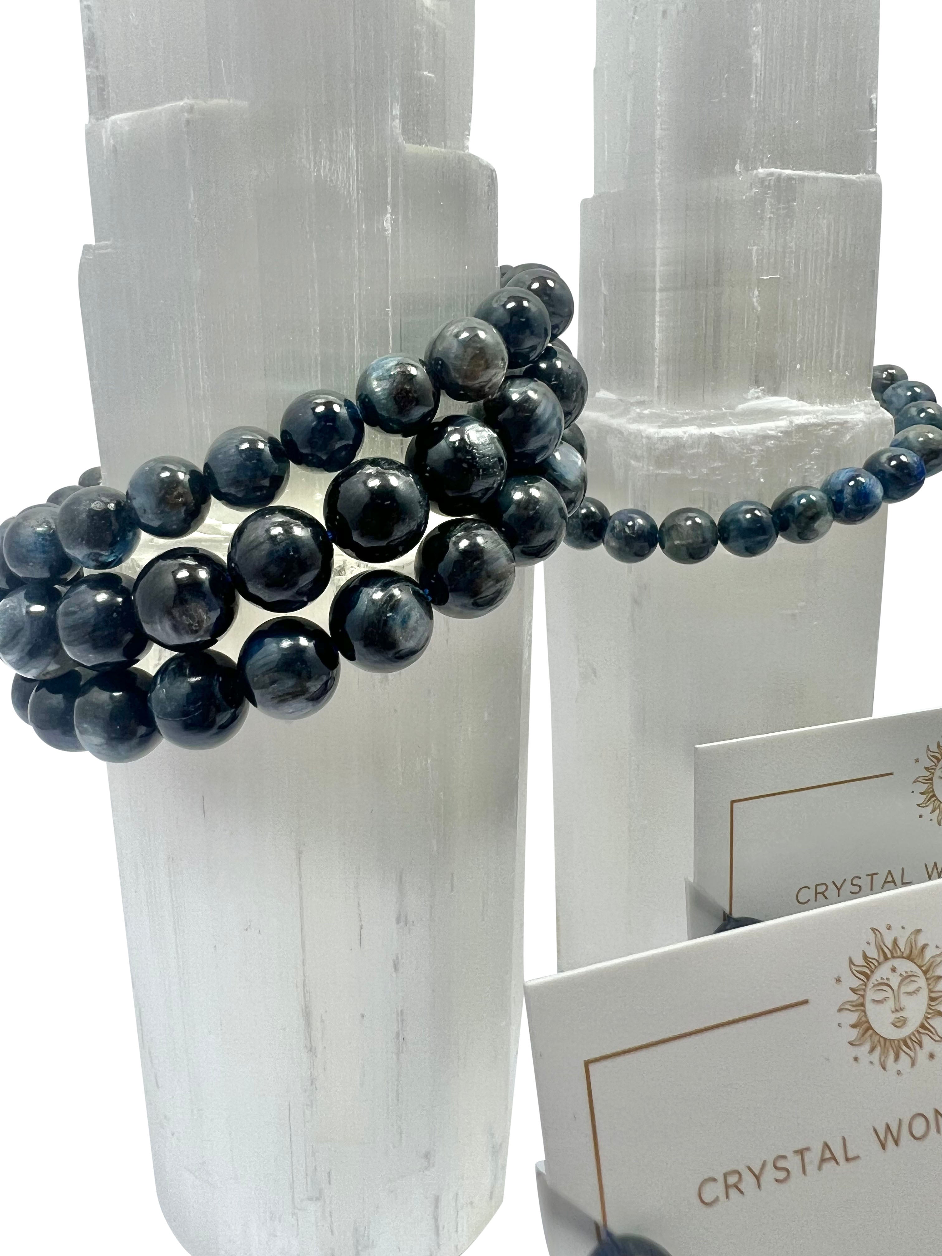 Kyanite Crystal Beads Bracelets - 8mm Beads