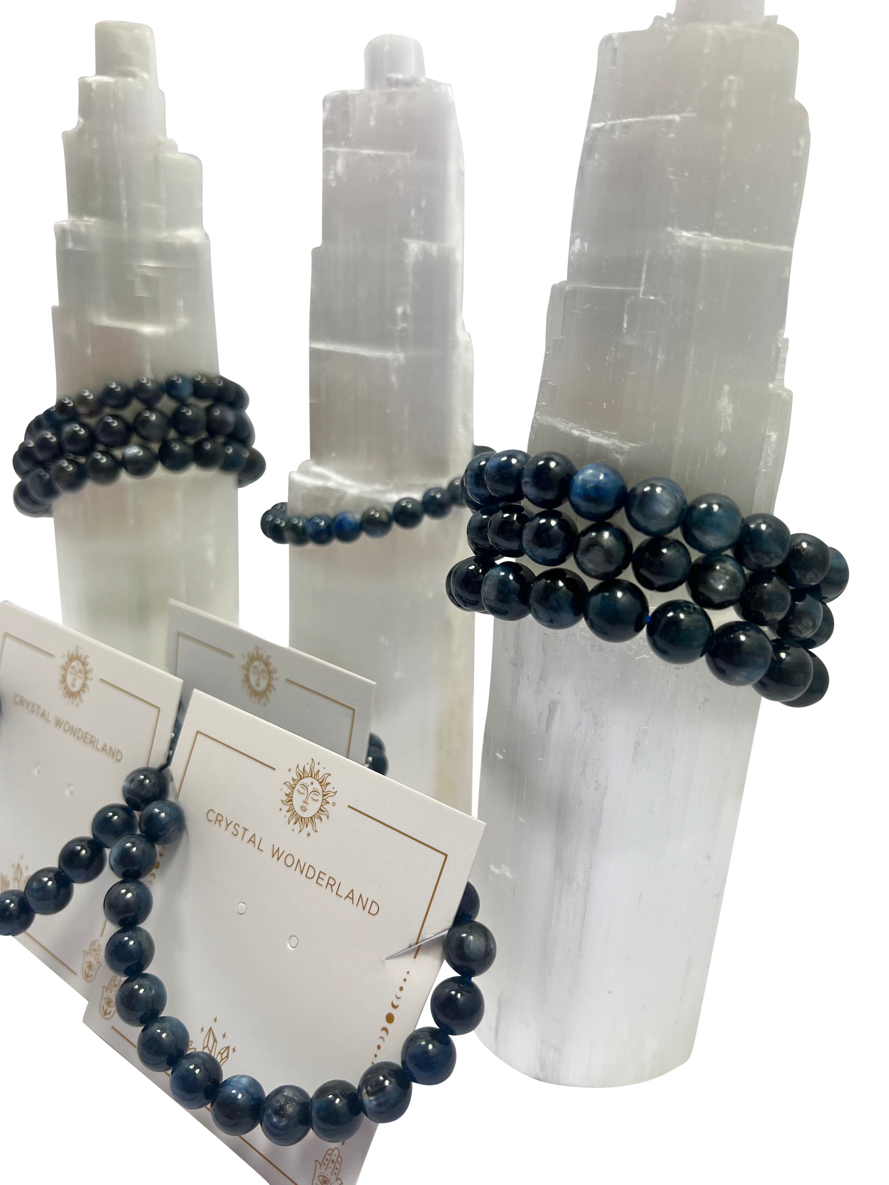 Kyanite Crystal Beads Bracelets - 8mm Beads