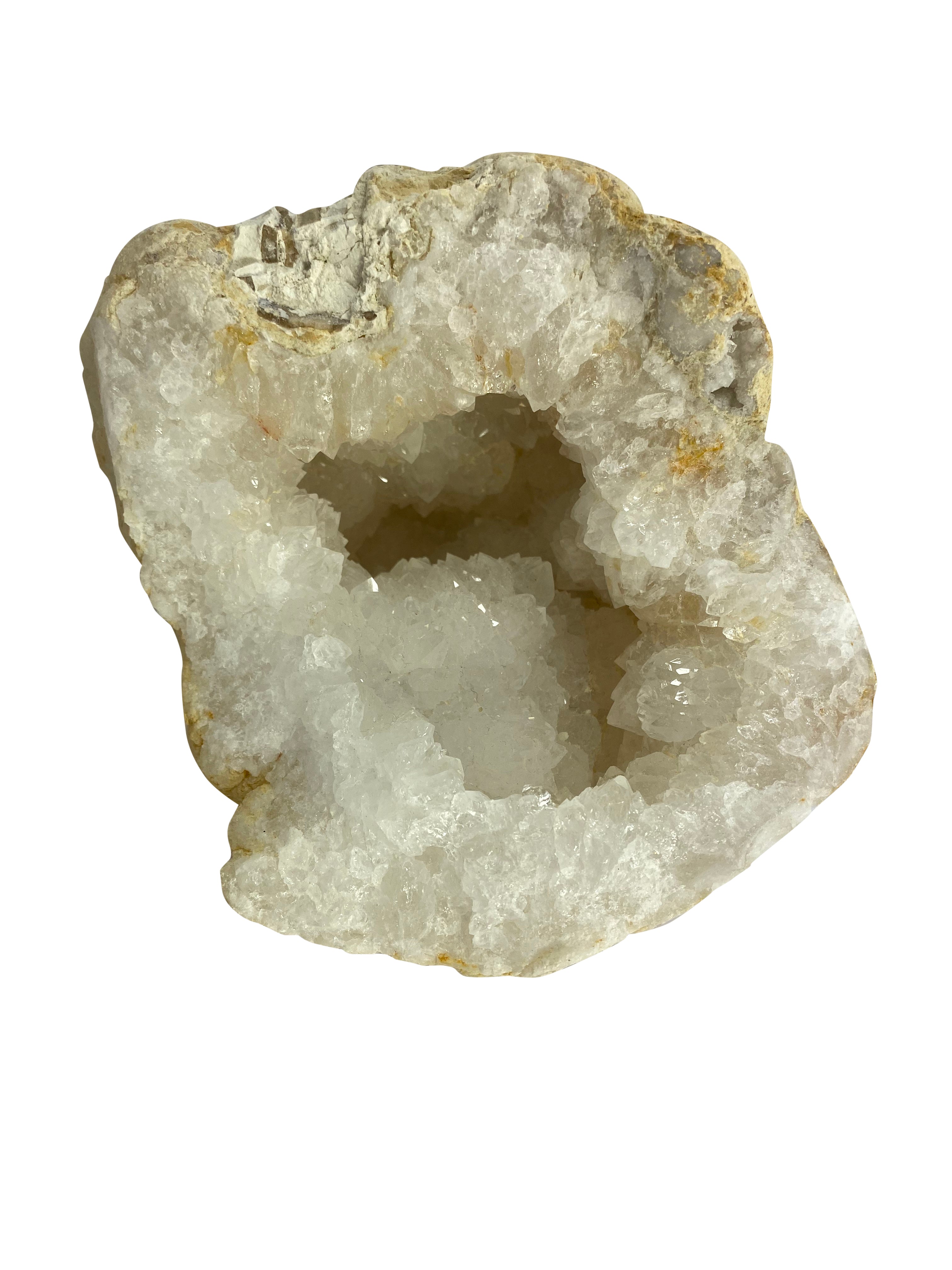 Clear Quartz Crystal Geode Cave L 2KG