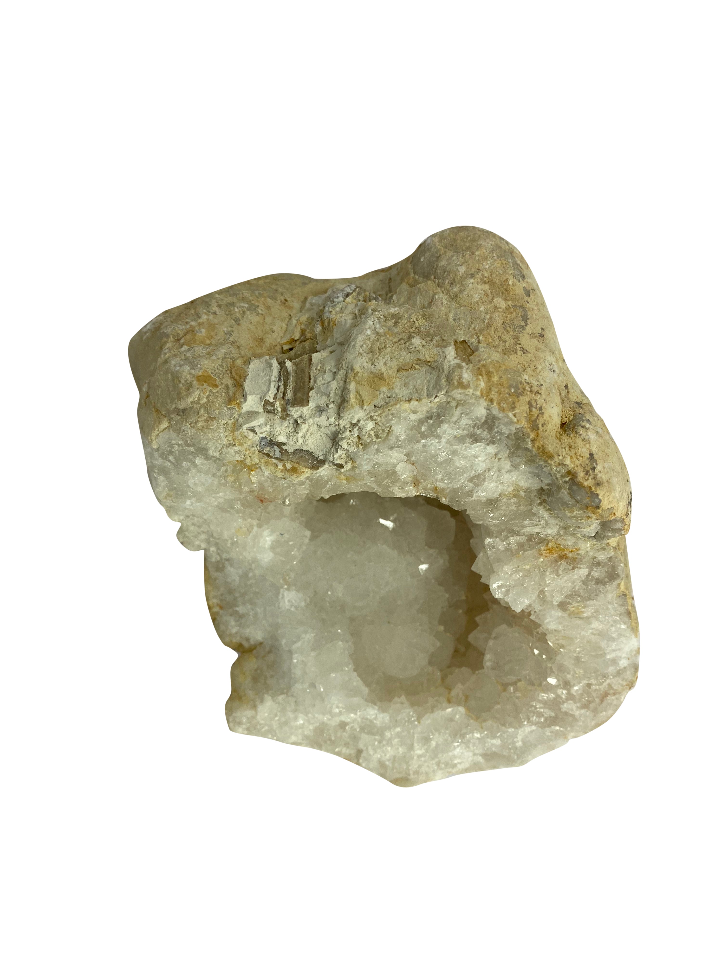 Clear Quartz Crystal Geode Cave L 2KG