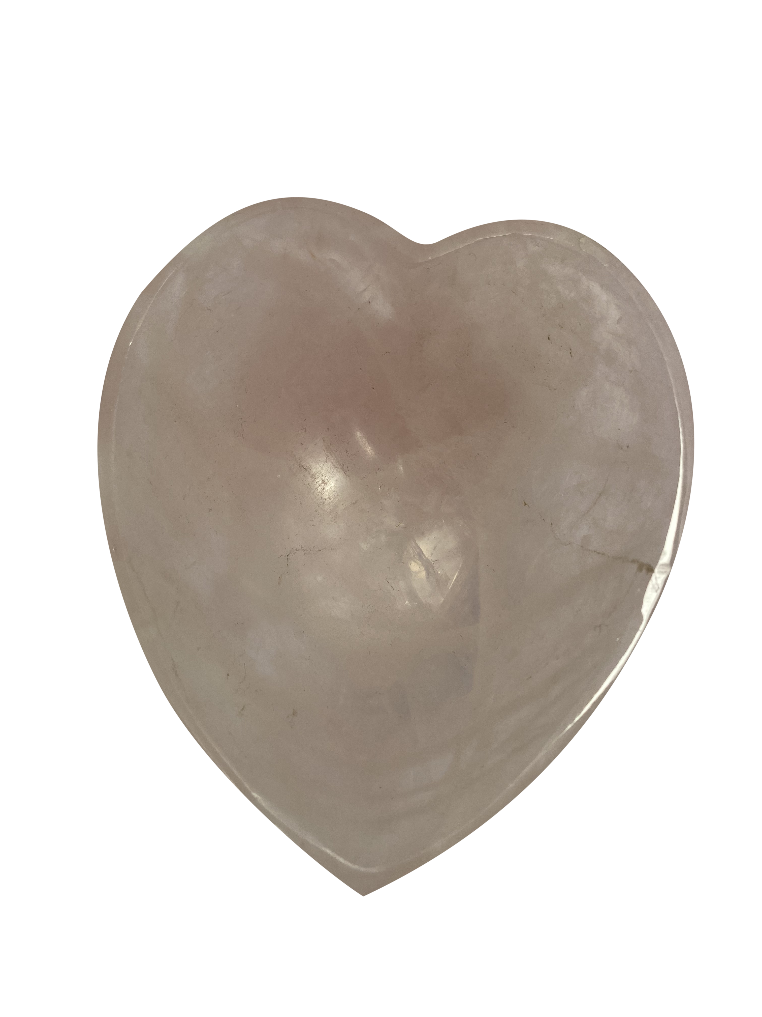 Rose Quartz Heart Shaped Bowl Crystals and Jewelry Holder