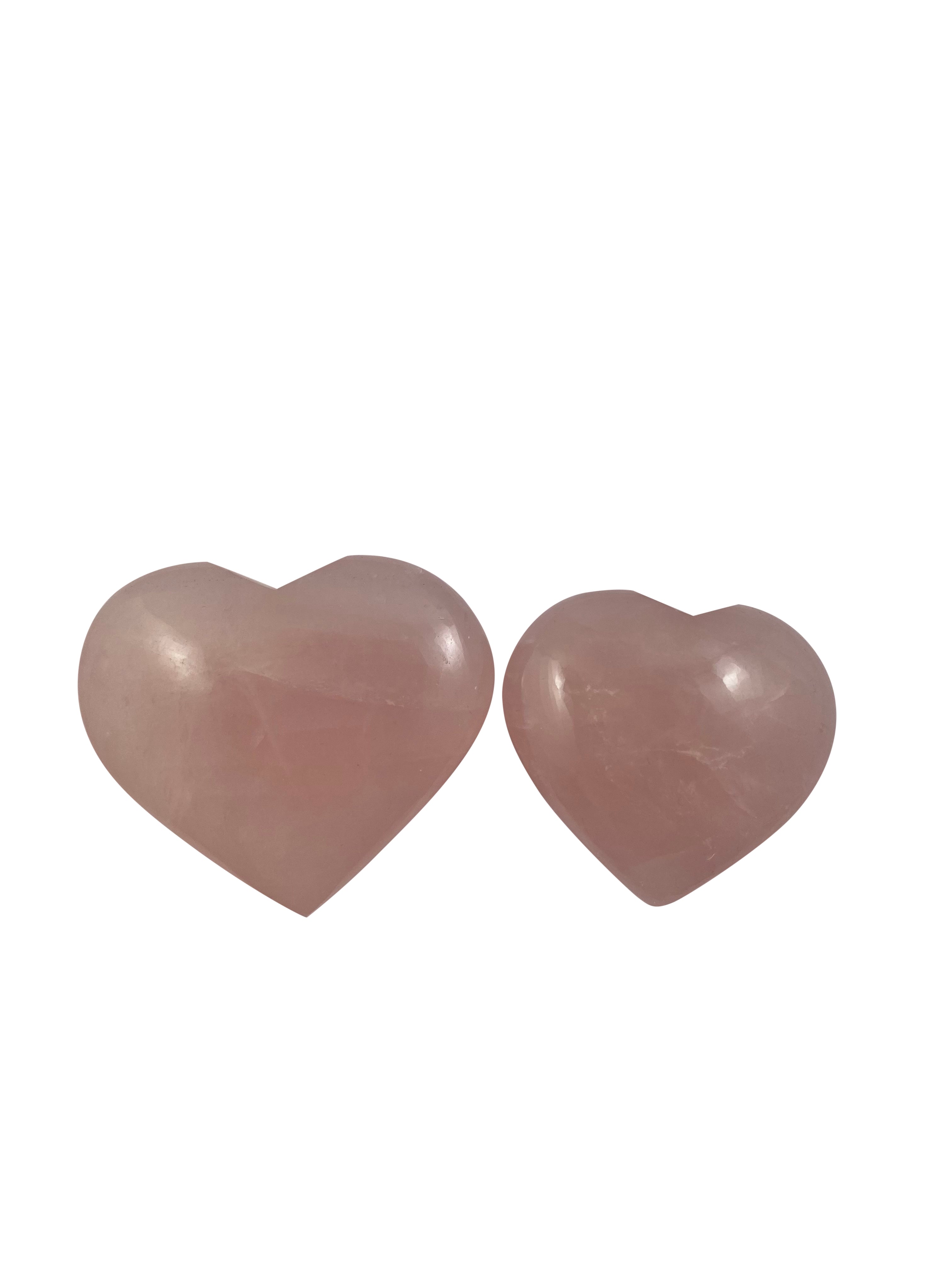 Rose Quartz Puffy Heart Love & Confidence Gemstone Large
