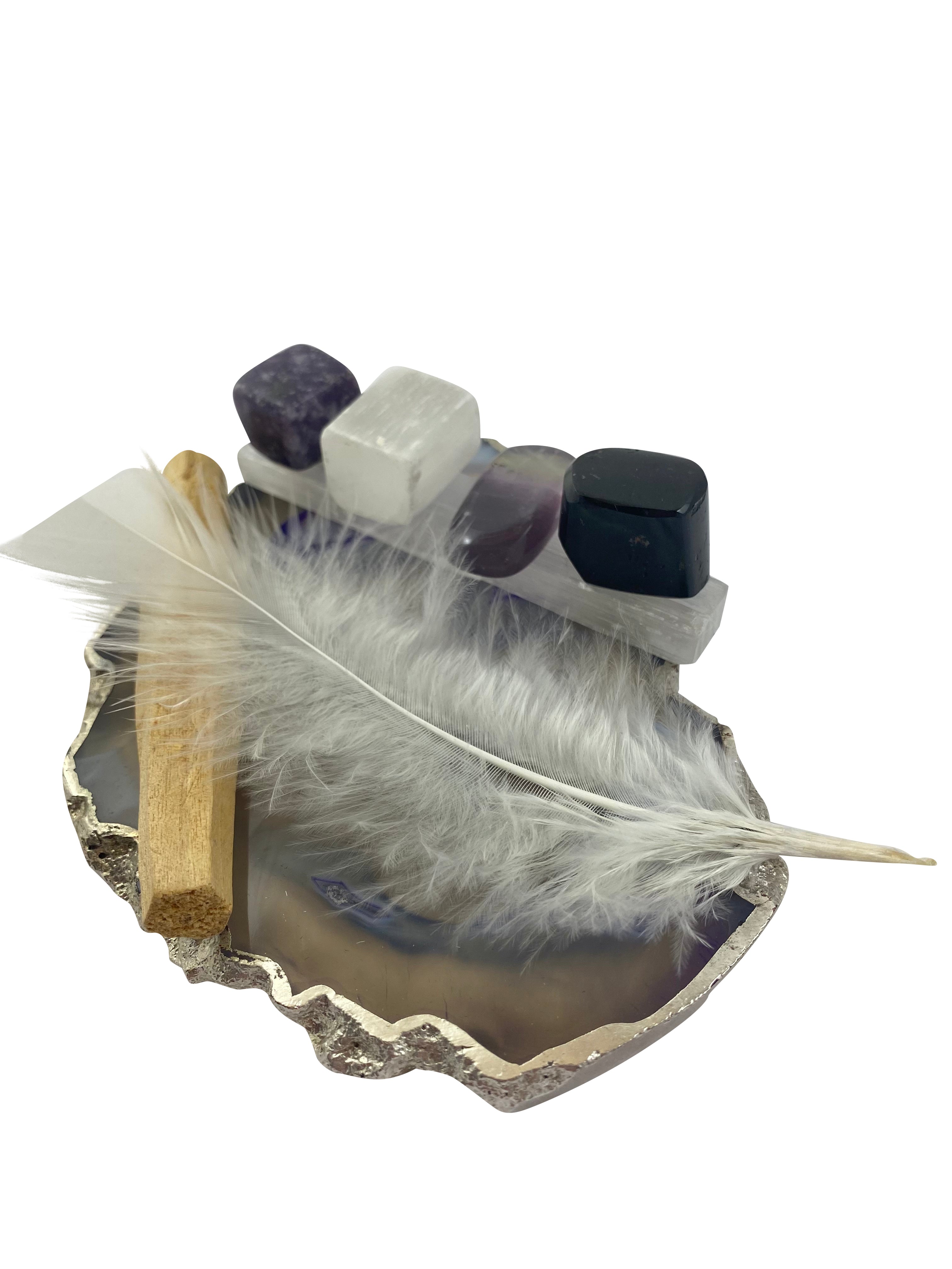 Crystals Tumbled & Smudge Gift Set B