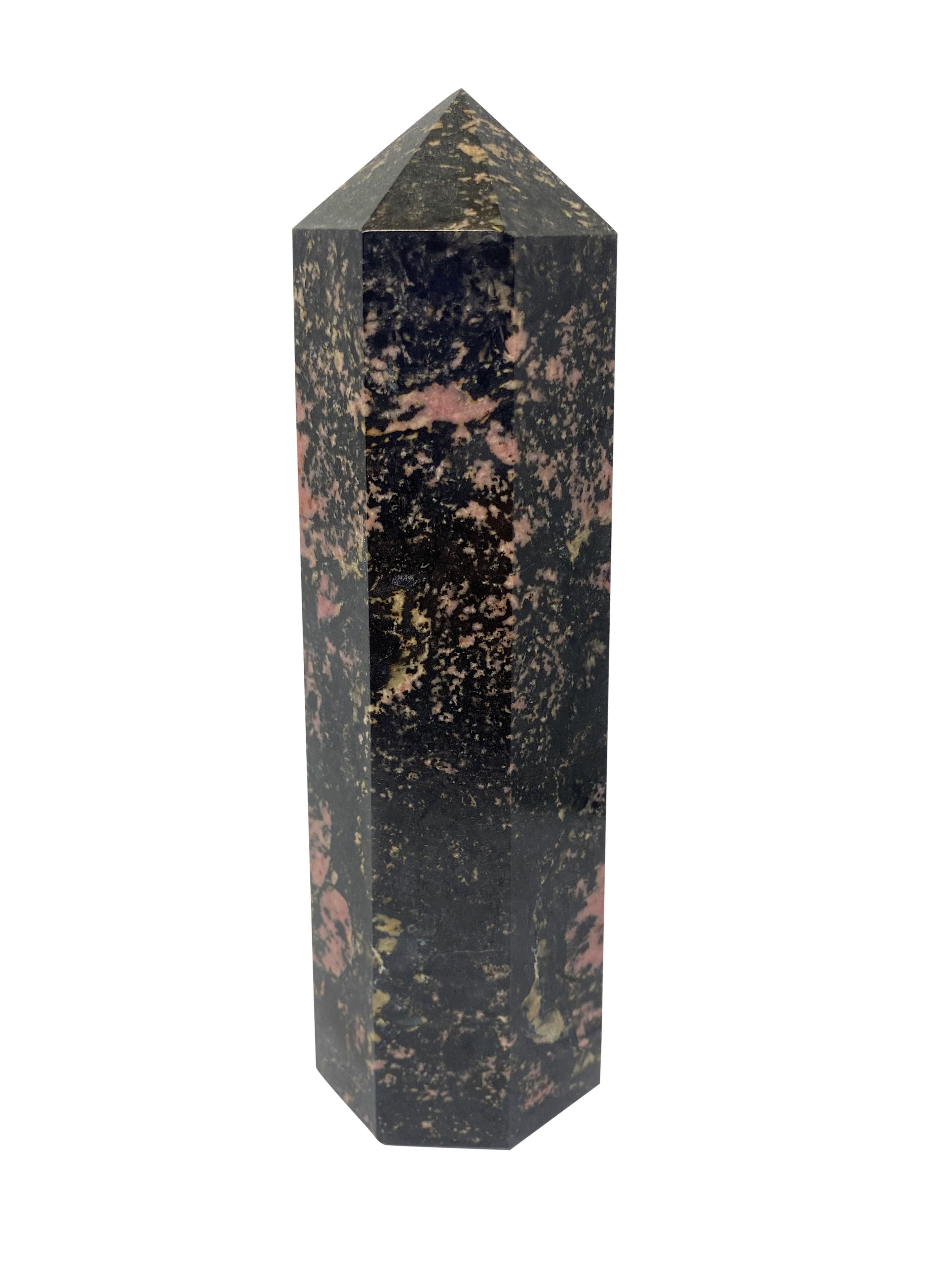 Rhodonite Large Tower Obelisk - C