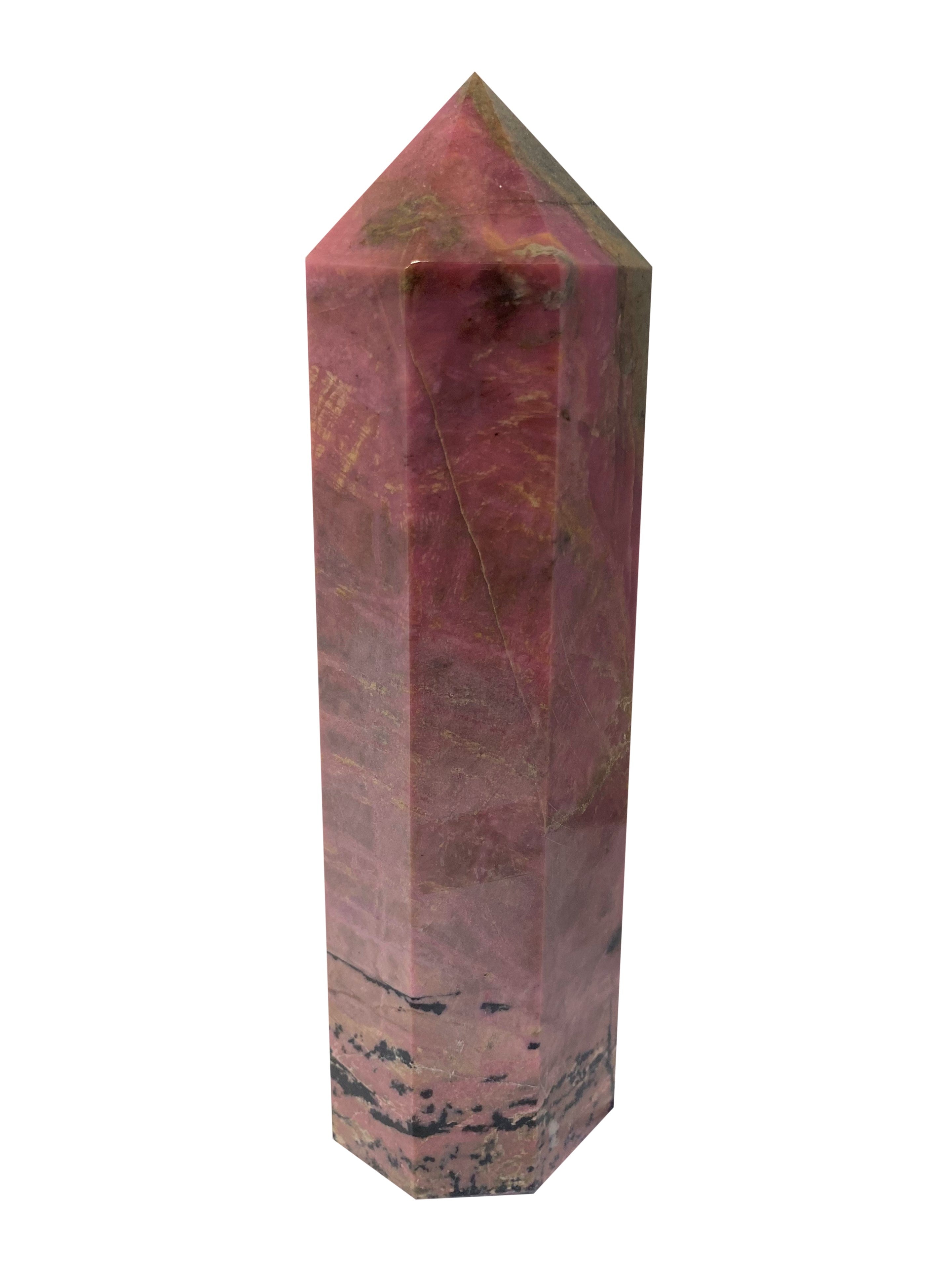 Rhodonite Large Tower Obelisk - D