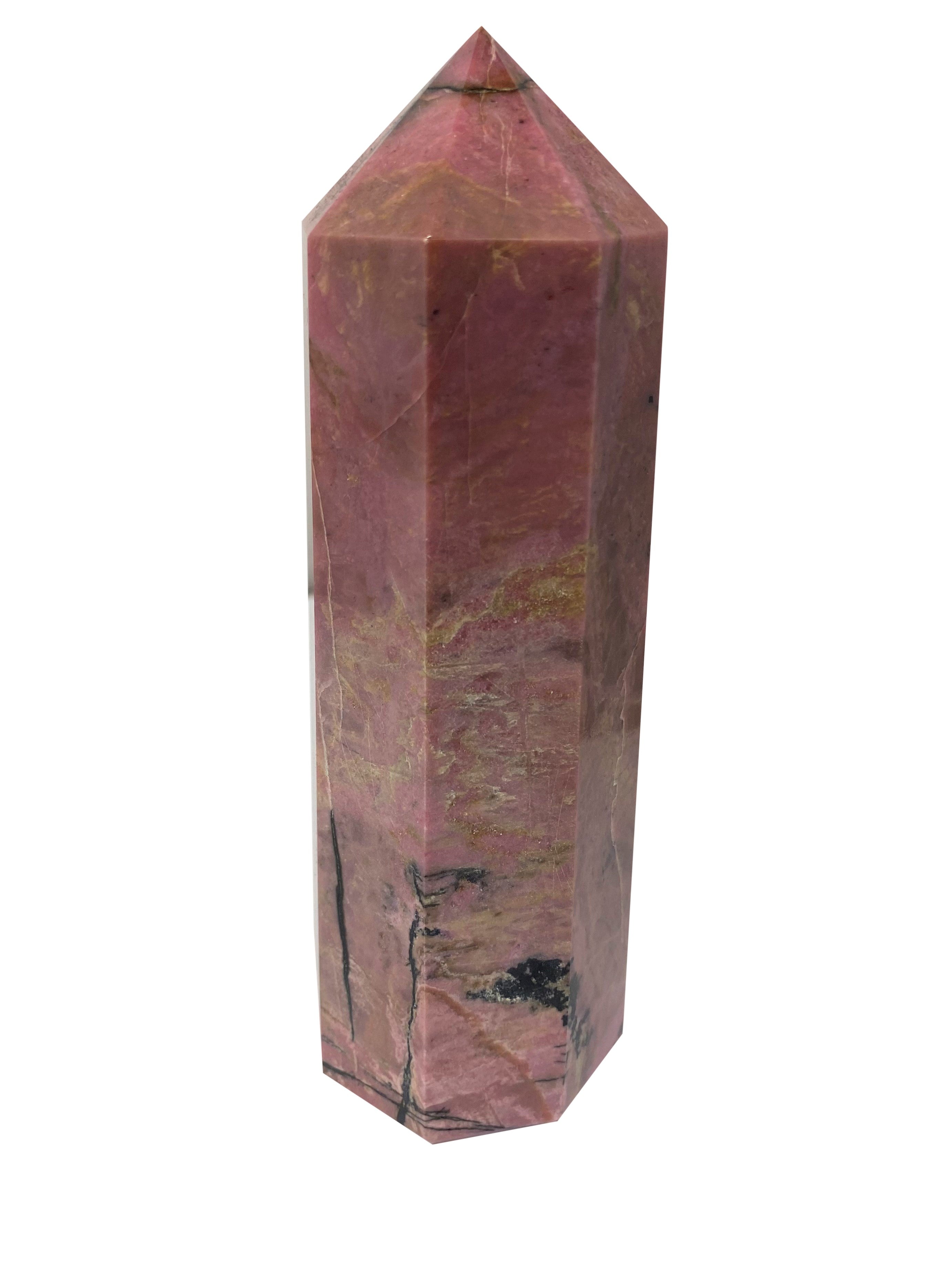 Rhodonite Large Tower Obelisk - E