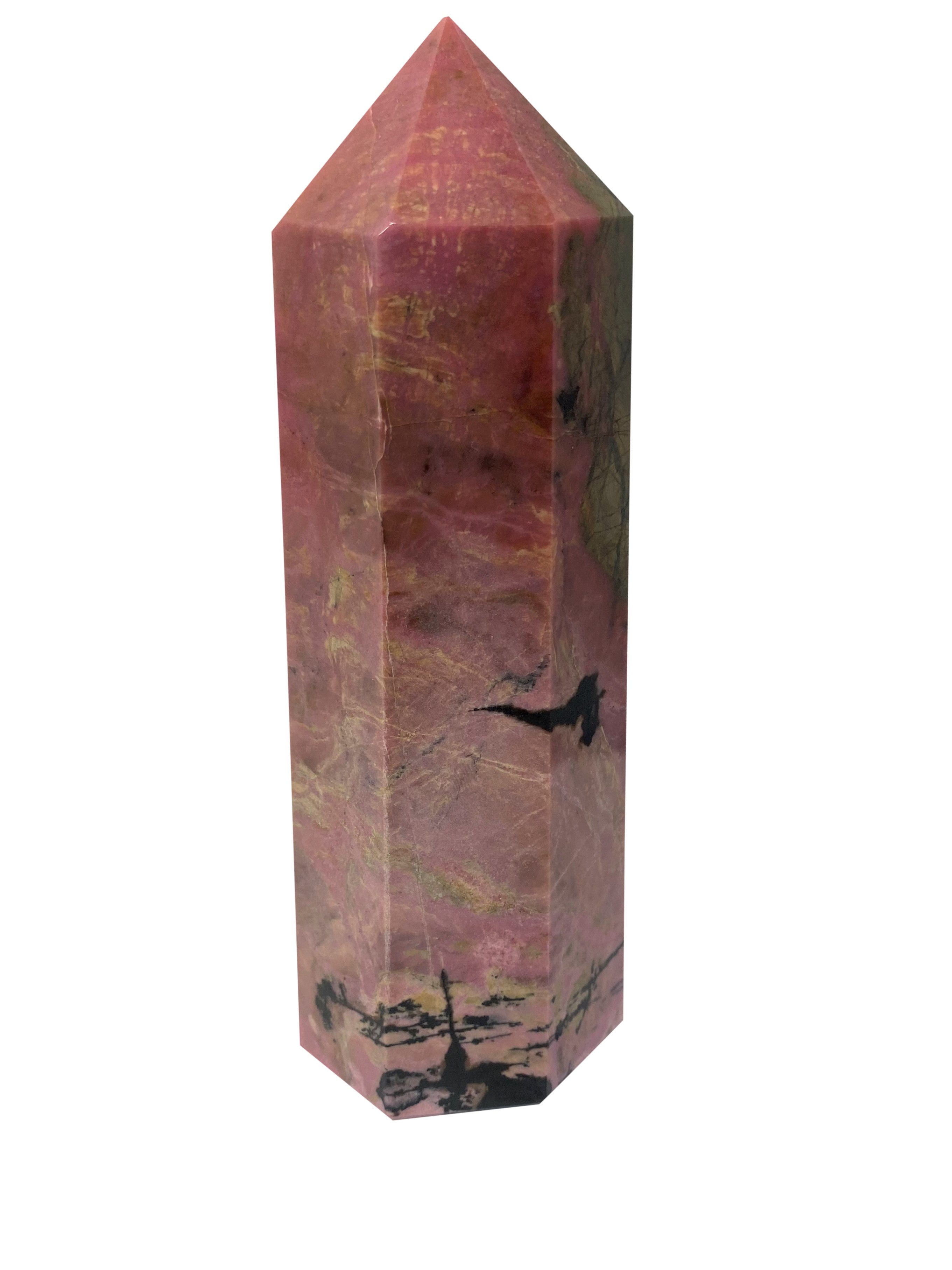 Rhodonite Large Tower Obelisk - F