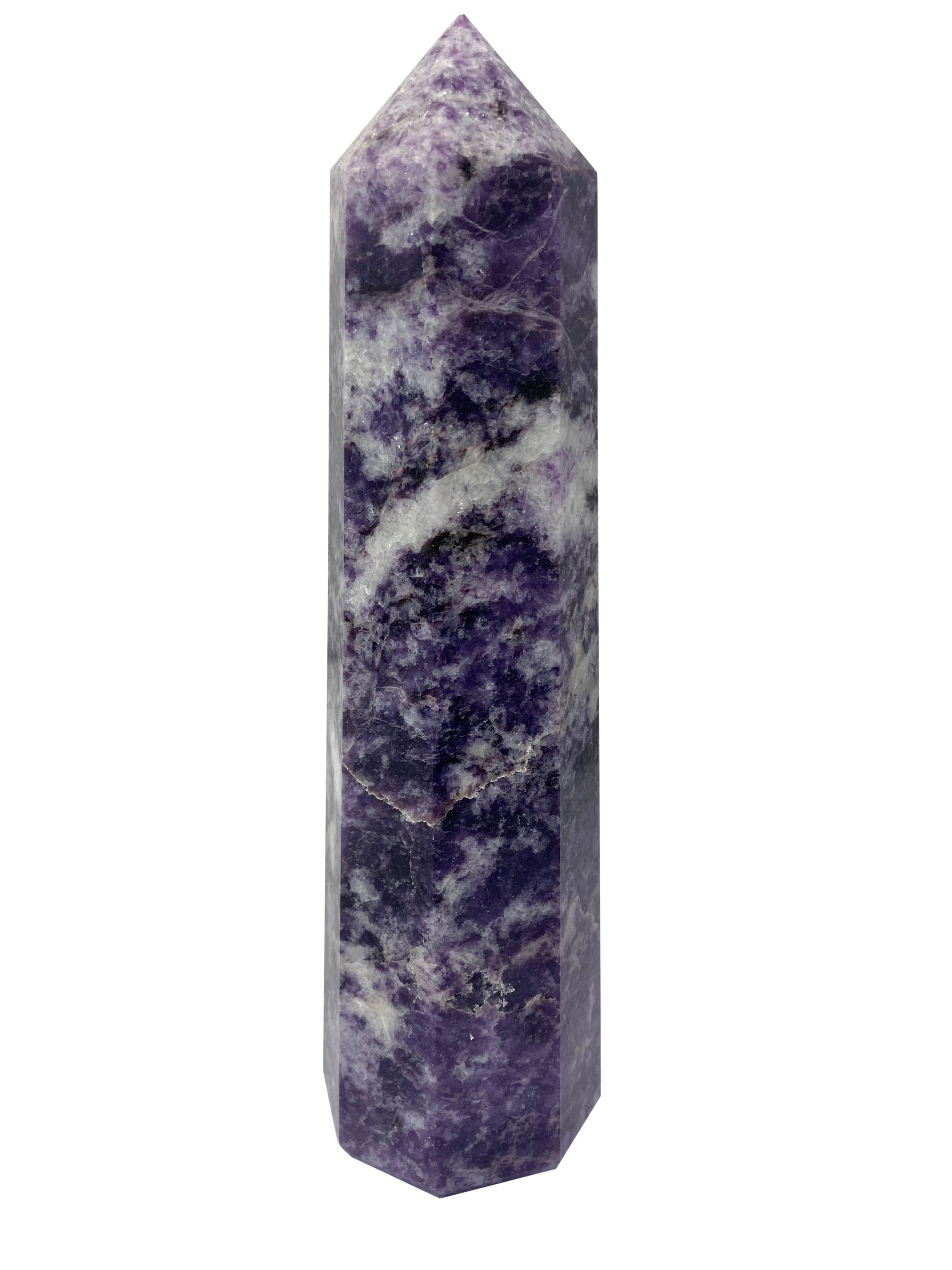 Lepidolite Large Tower Obelisk - B