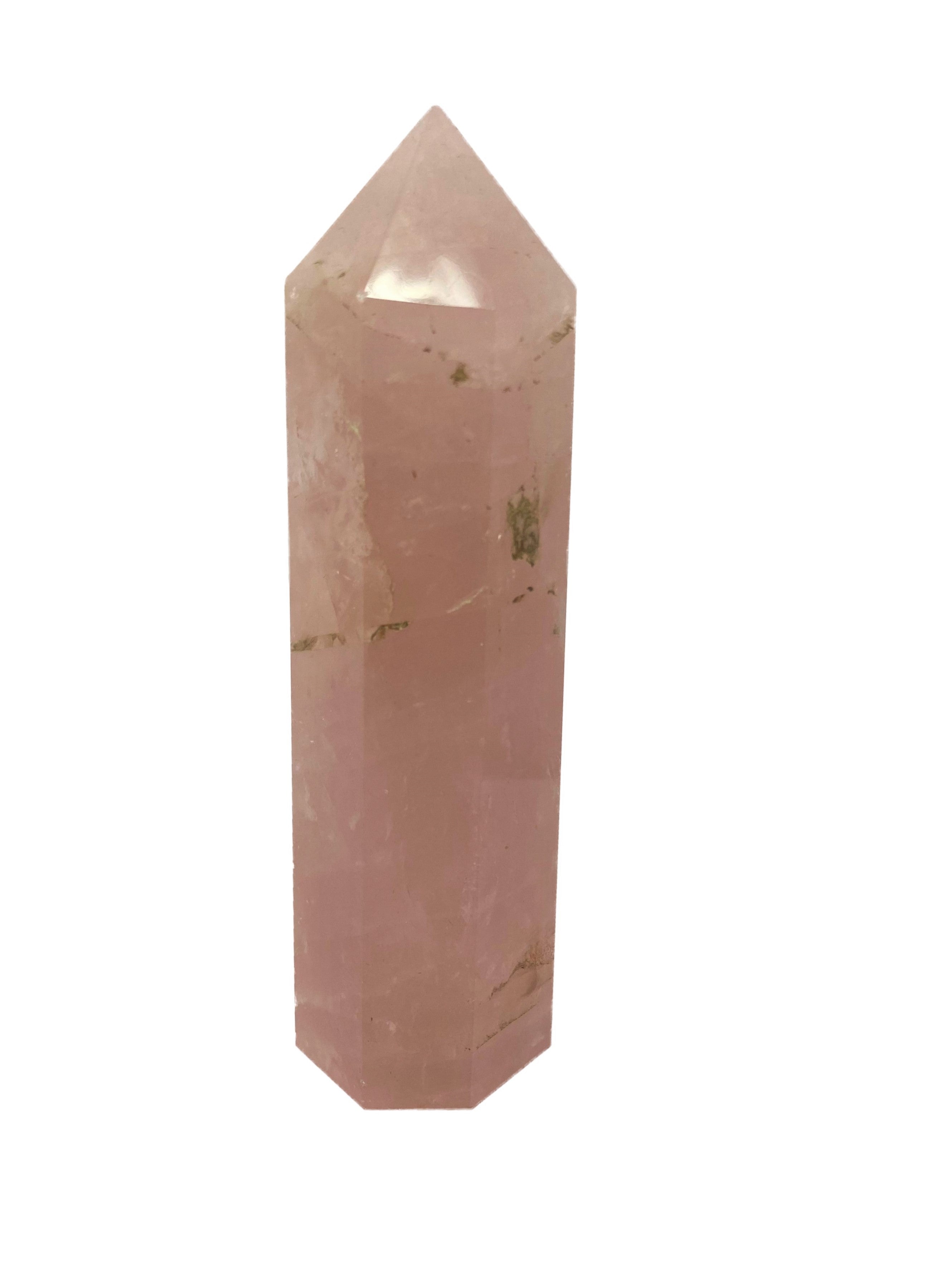Rose Quartz Large Tower Obelisk - C