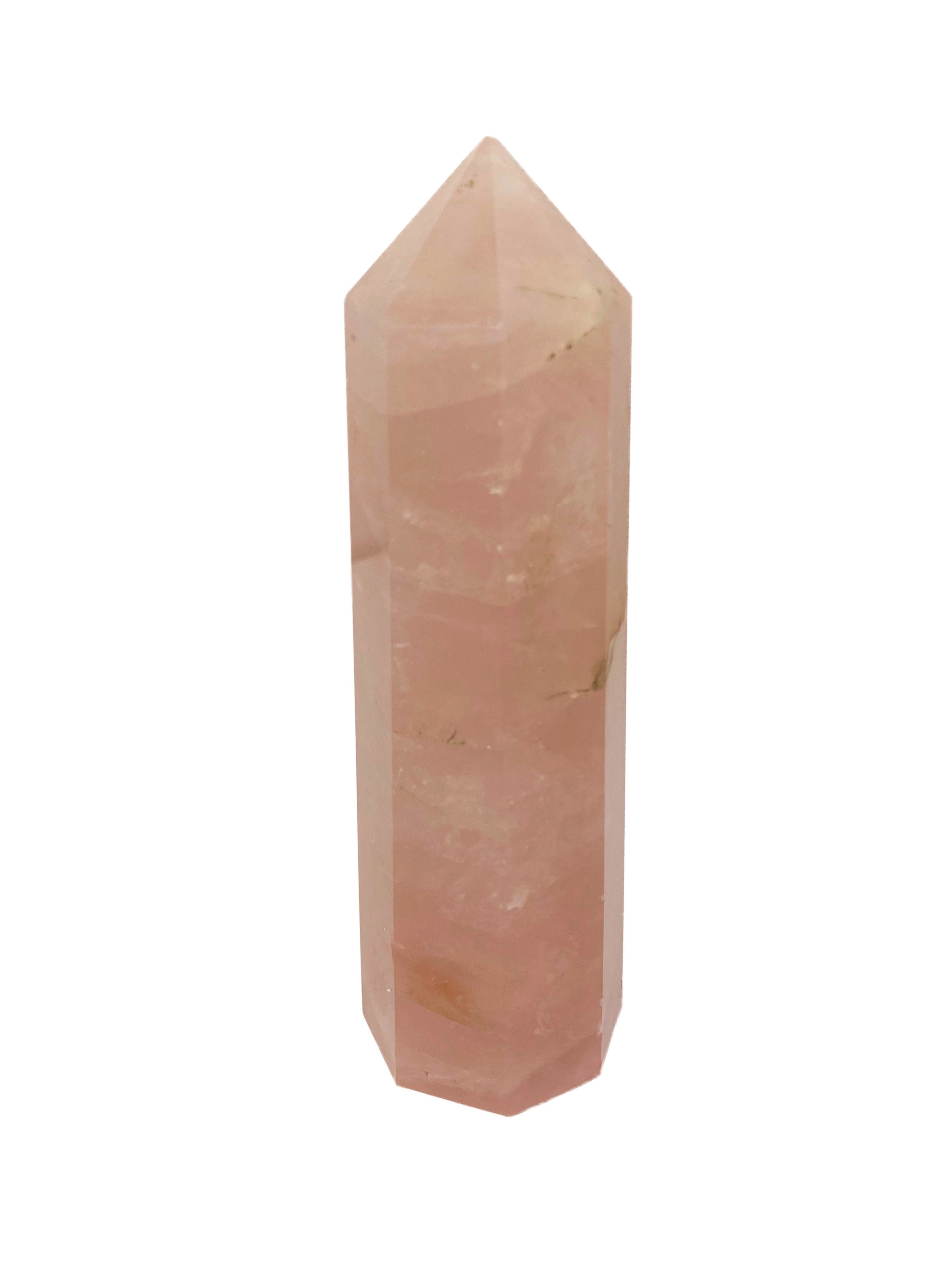 Rose Quartz Large Tower Obelisk - C