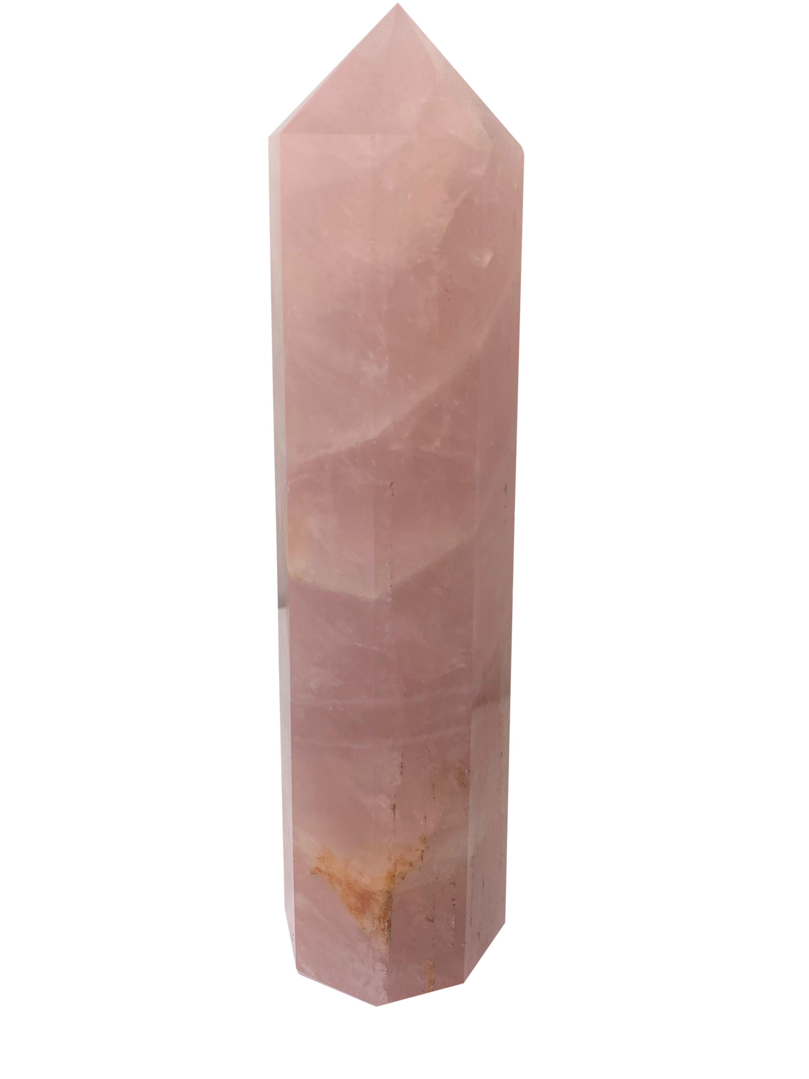 Rose Quartz Large Tower Obelisk - G