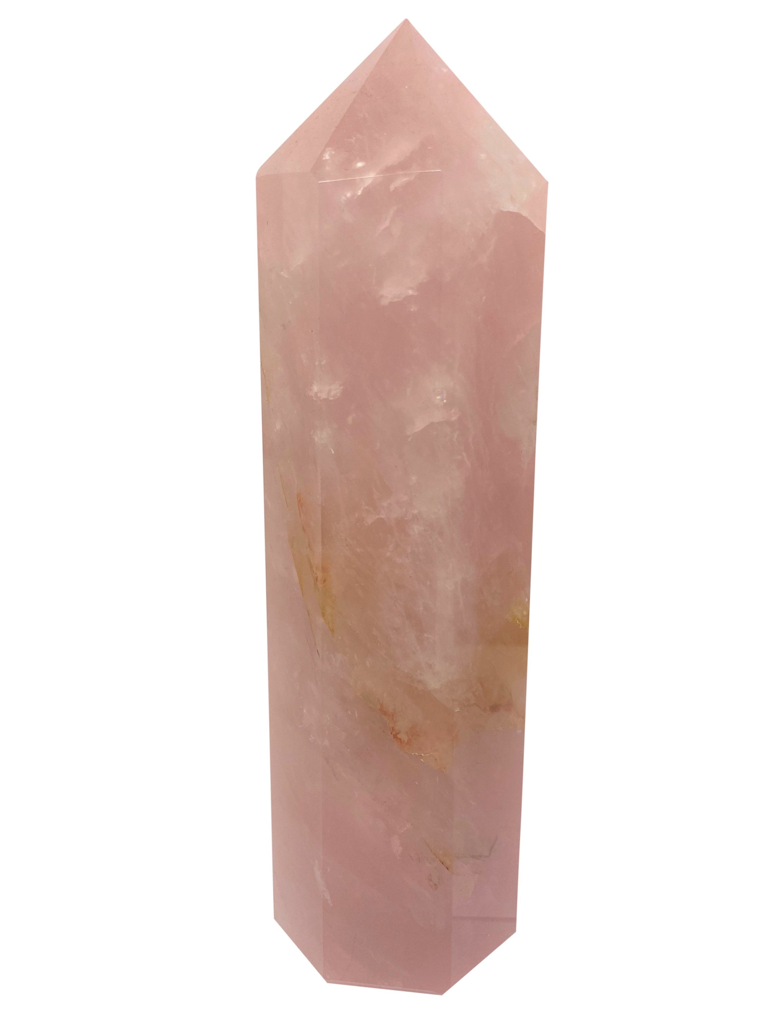 Rose Quartz Large Tower Obelisk - E