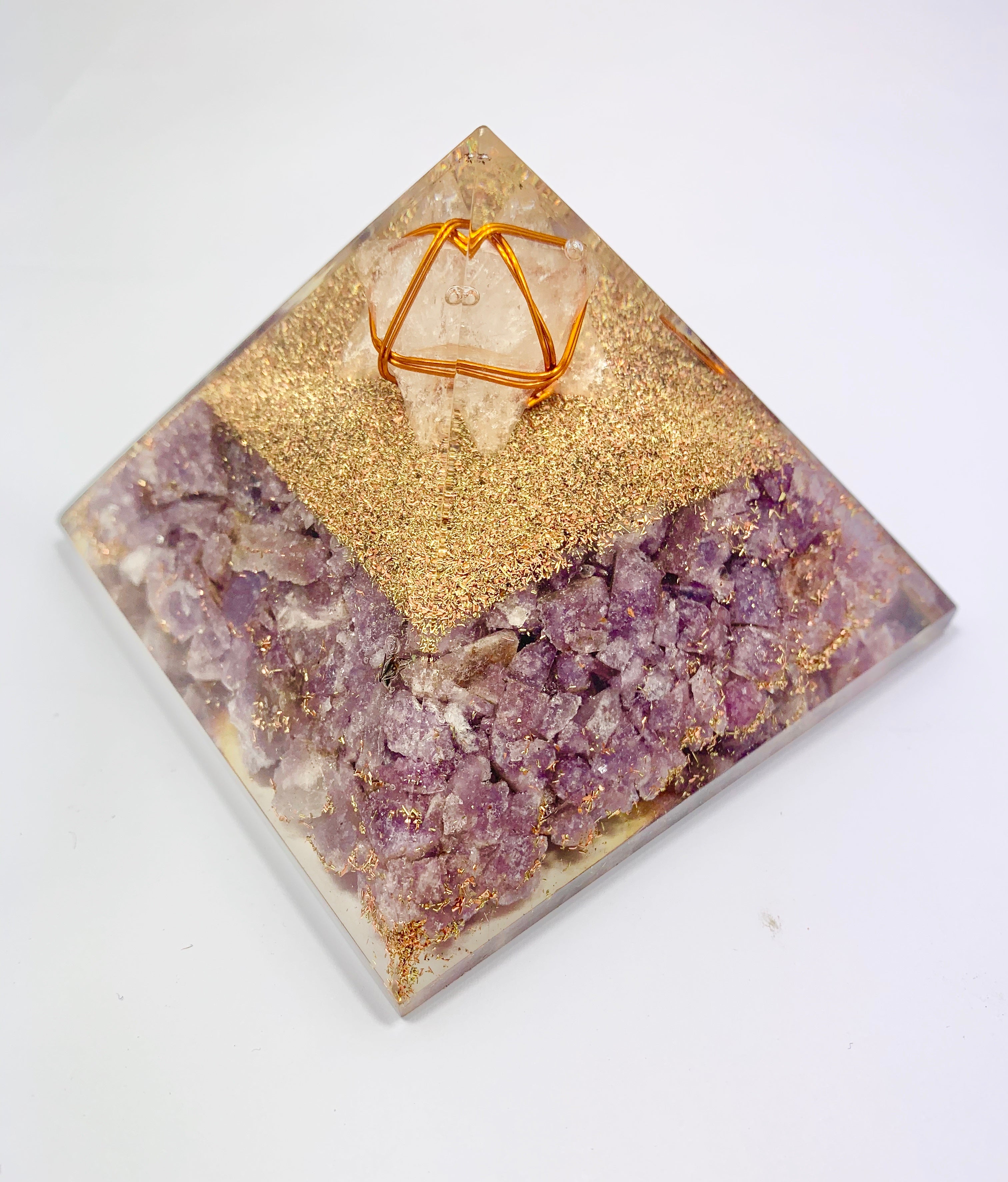 Lepidolite Orgonite Merkabah Pyramid