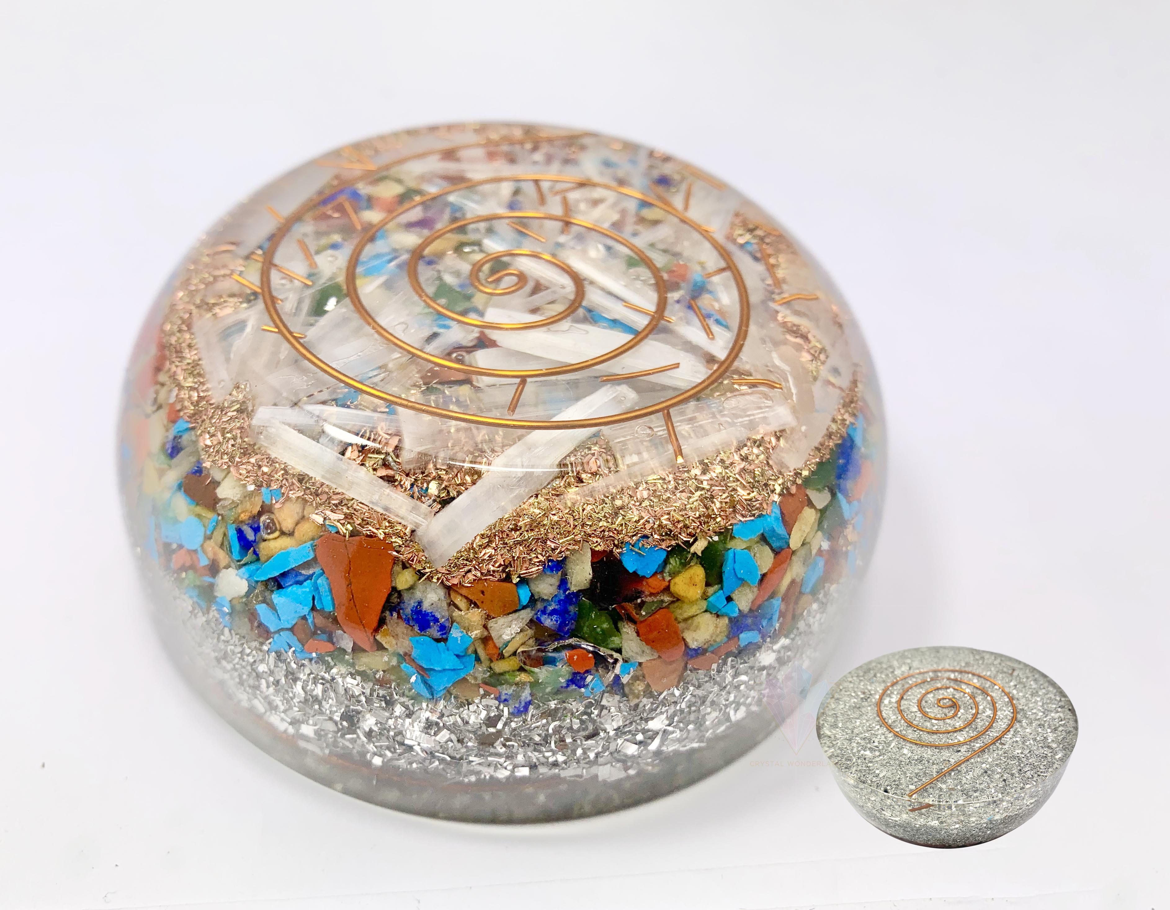 Mix Crystals Chakra Orgonite Tower Buster NEW