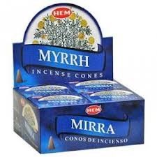 Myrrh 120 Cone Incense HEM