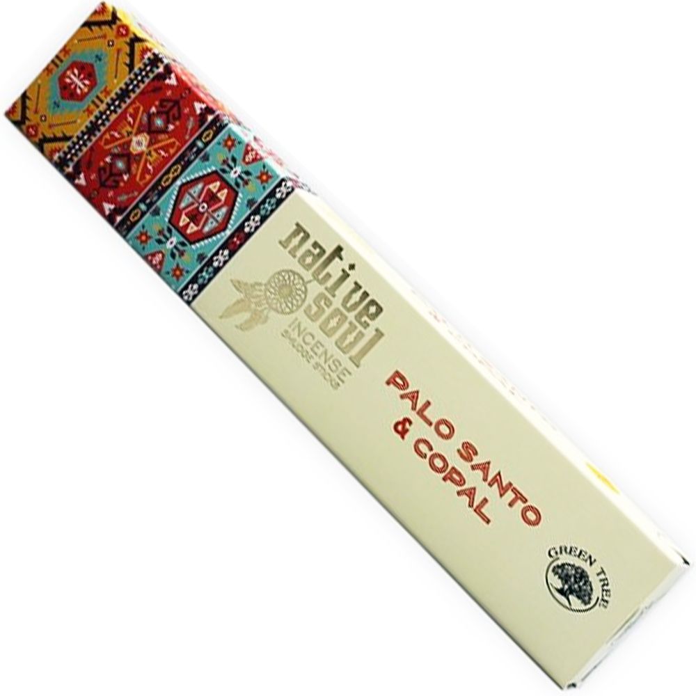 Green Tree Palo Santo and Copal Native Soul Incense Smudge Sticks - 1 Box