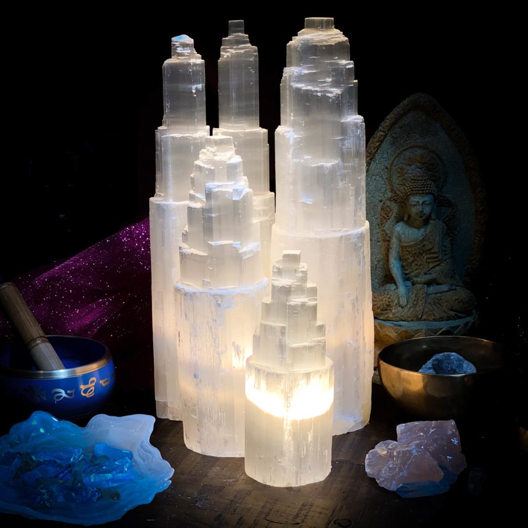 Selenite clearance salt lamp