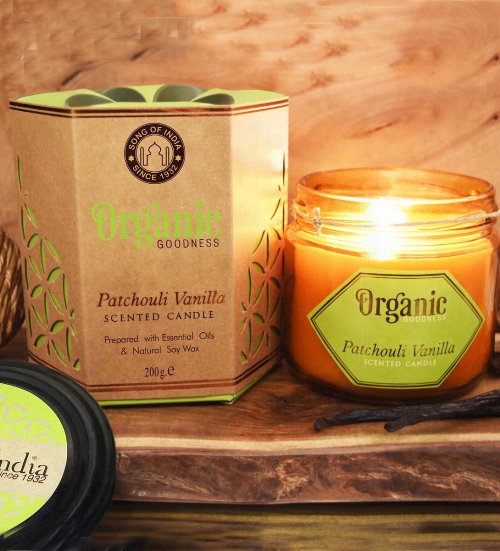 Organic Goodness Patchouli Vanilla Soy Candle 200gms