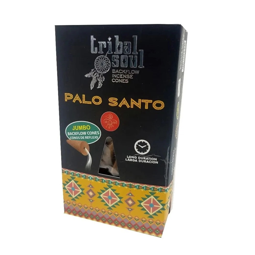 Palo Santo 30 Backflow Incense Cones Tribal Soul