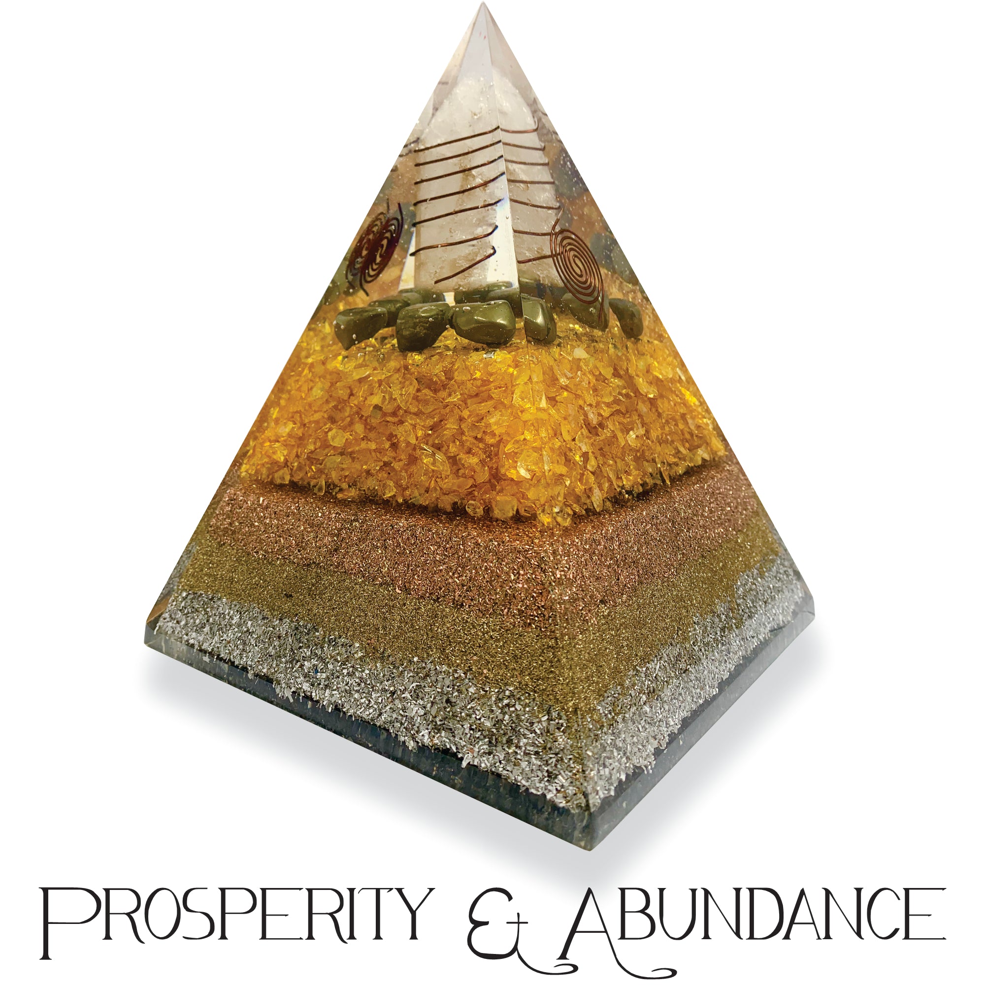 Prosperity and Abundance Mega Orgonite Pyramid