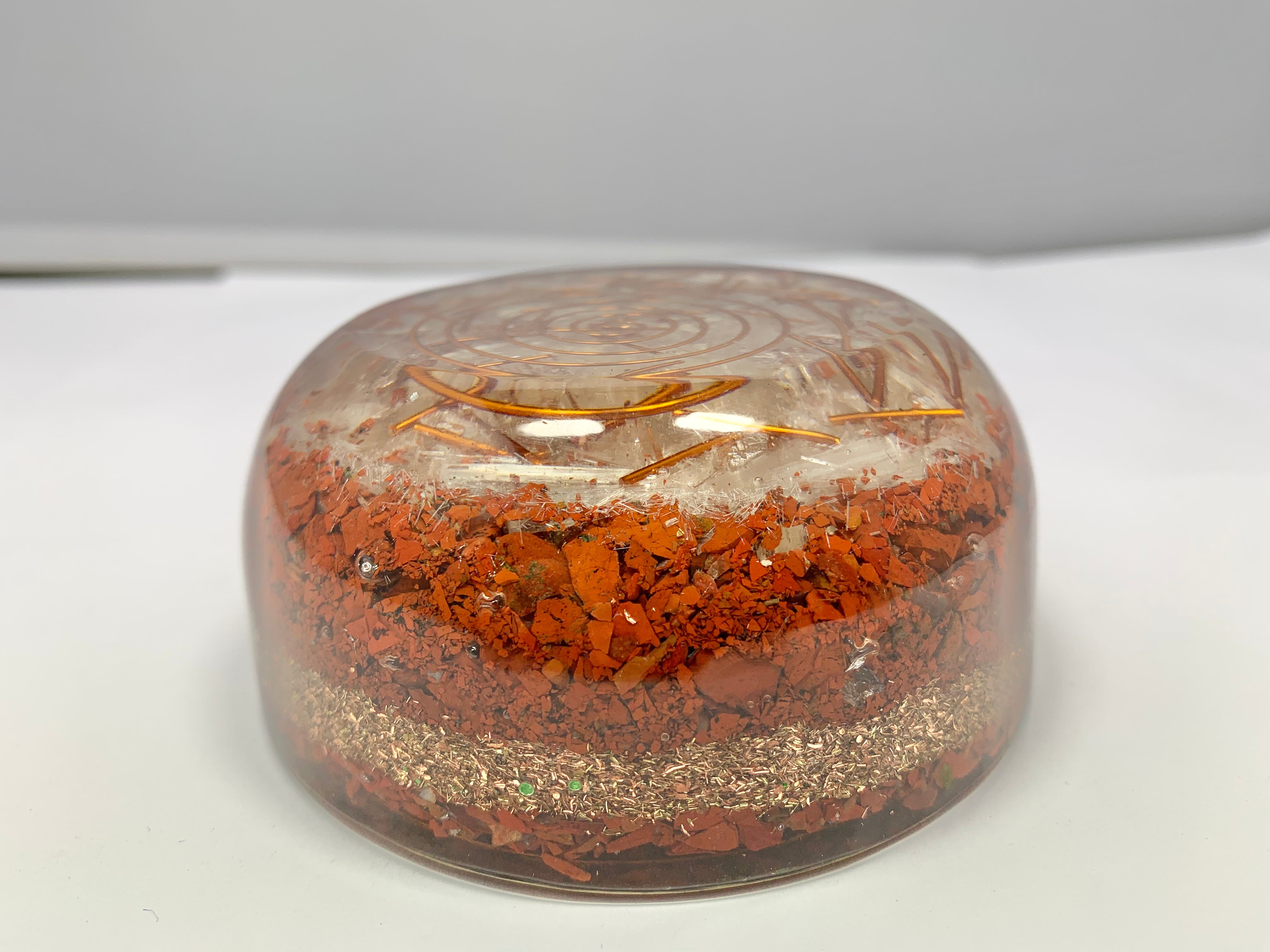 Red Jasper Orgonite Tower Buster Dome
