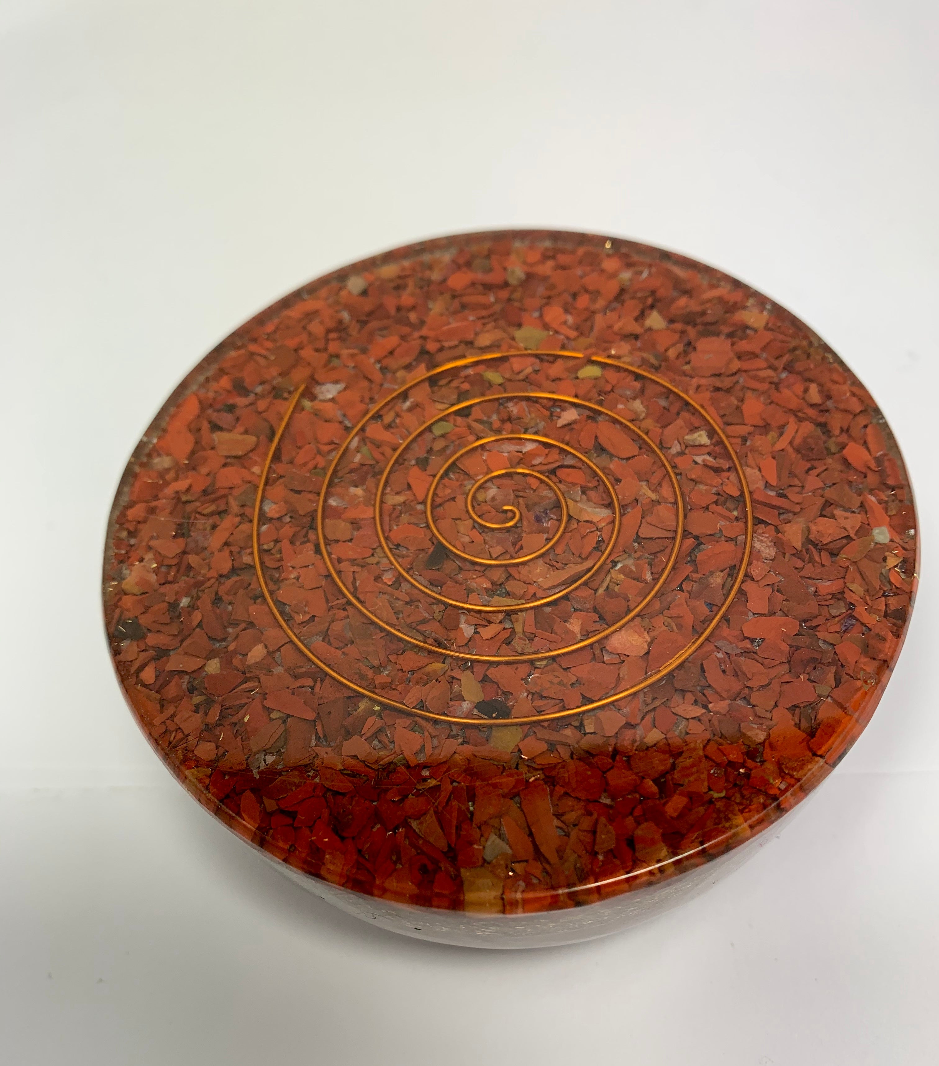 Red Jasper Orgonite Tower Buster Dome