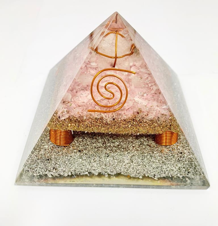 Rose Quartz Orgonite Merkabah Pyramid