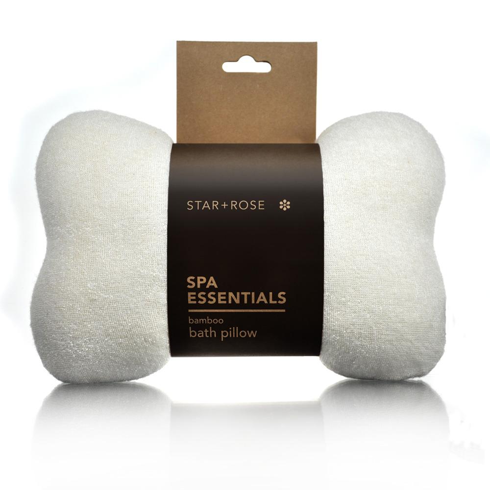 Spa Essentials Set - Bath Pillow, Foot Smoother and Brush & Cellulite Massager
