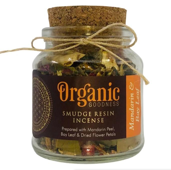 Organic Goodness Mandarin and Bay Leaf Smudge Resin 40gms
