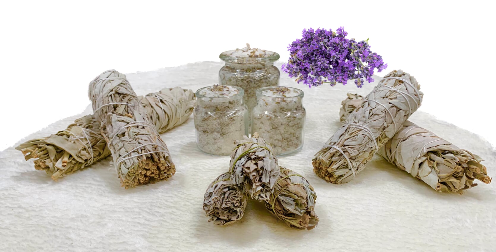 Californian White Sage Lavender Clearing & Cleansing Hamper Gift Set