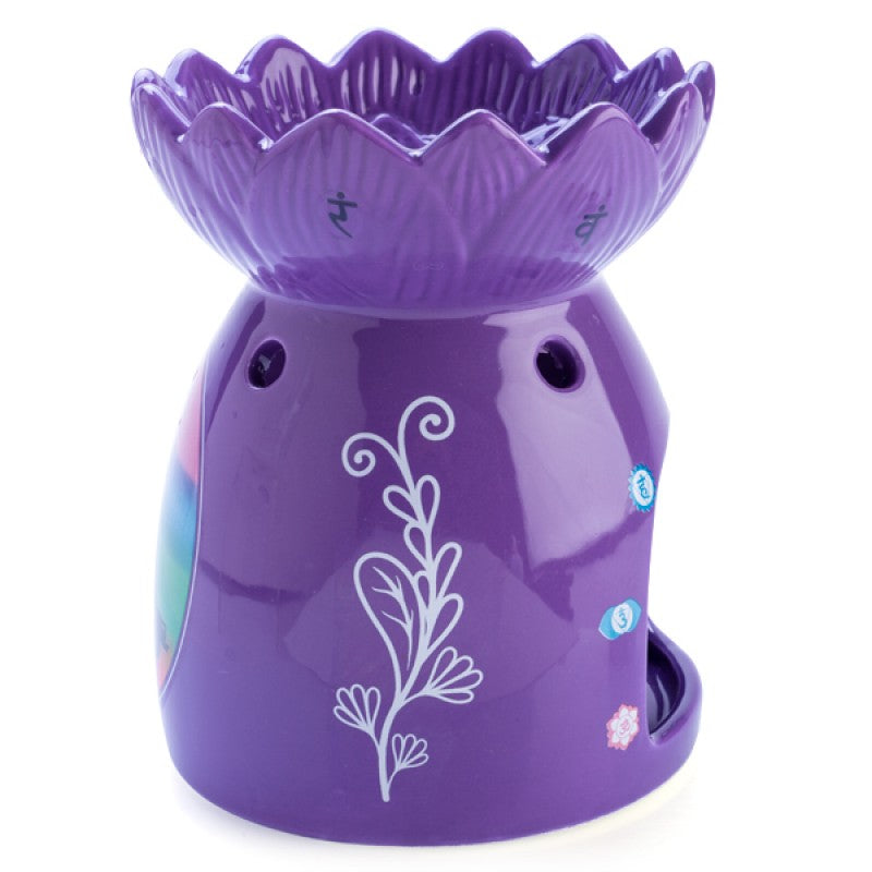 Chakra Oil Burner Ceramic Wax Melts Tealight Candles Holder
