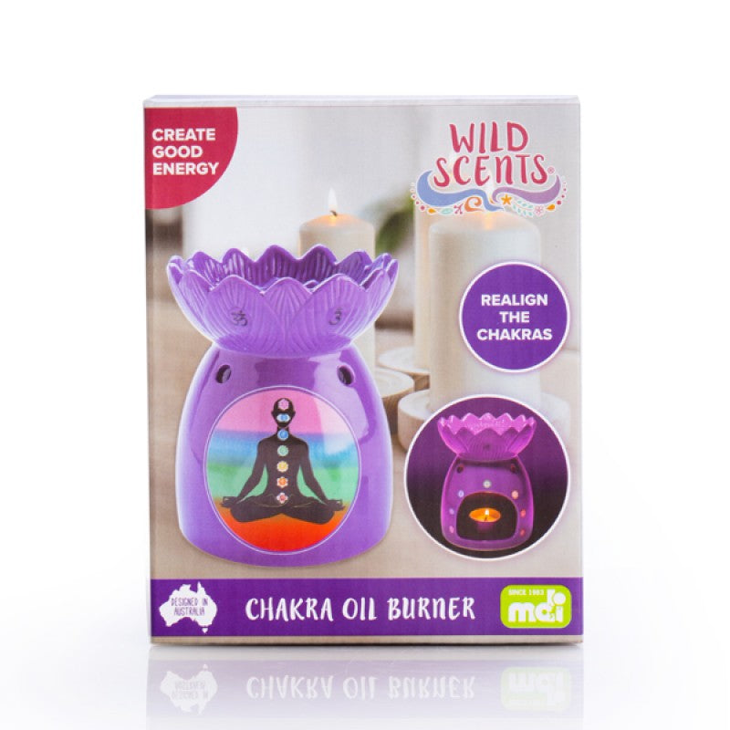 Chakra Oil Burner Ceramic Wax Melts Tealight Candles Holder
