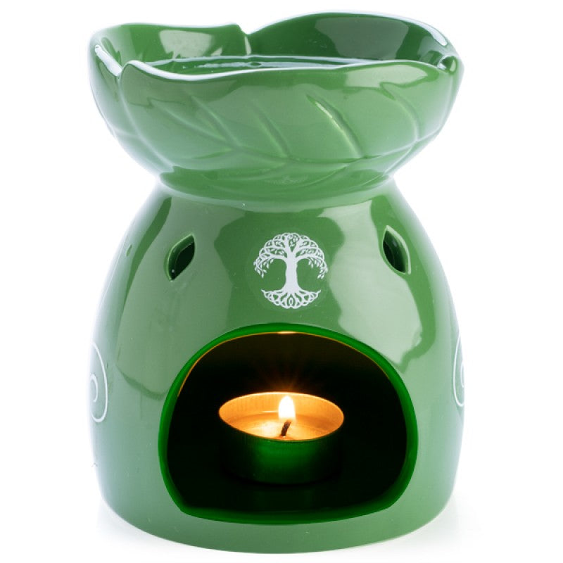 Tree of Life Oil Burner Ceramic Wax Melts Tealight Candles Holder