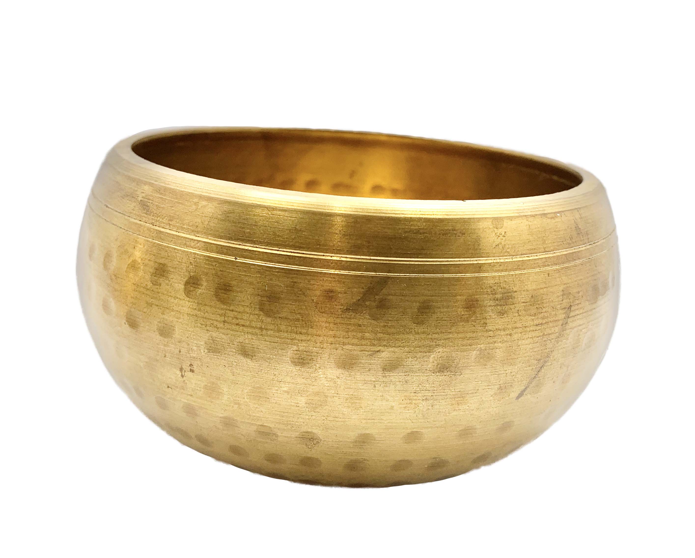 Tibetan Singing Bowl Hand Beaten Hammered Brass 15cm