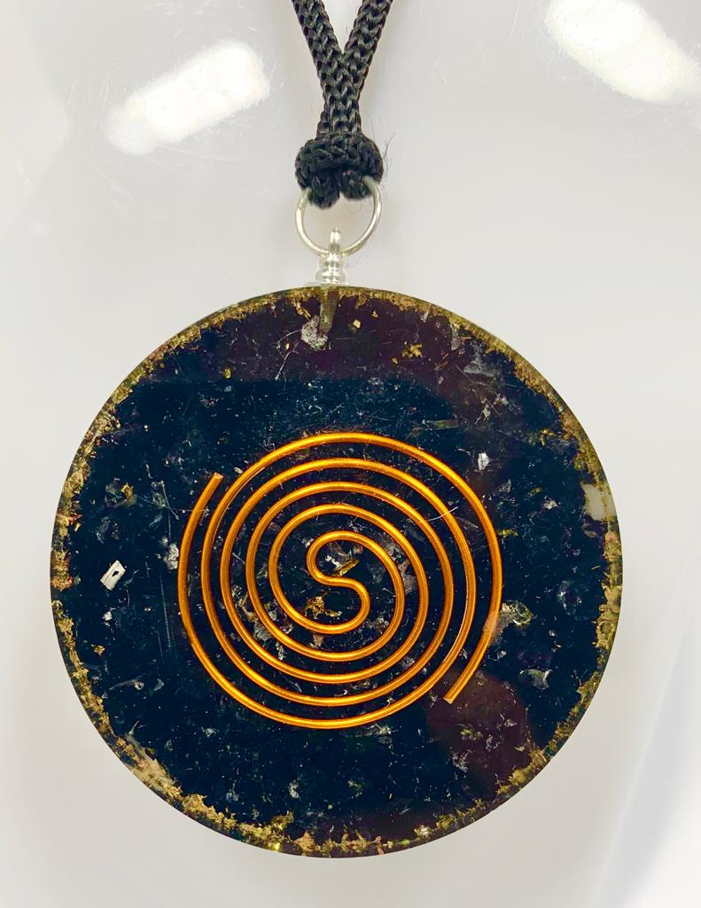 Tiger Eye Double Side Orgonite Pendant