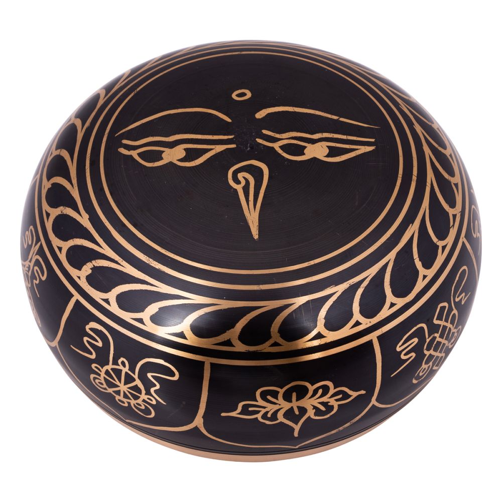 Singing Bowl Tree of Life Brass Black