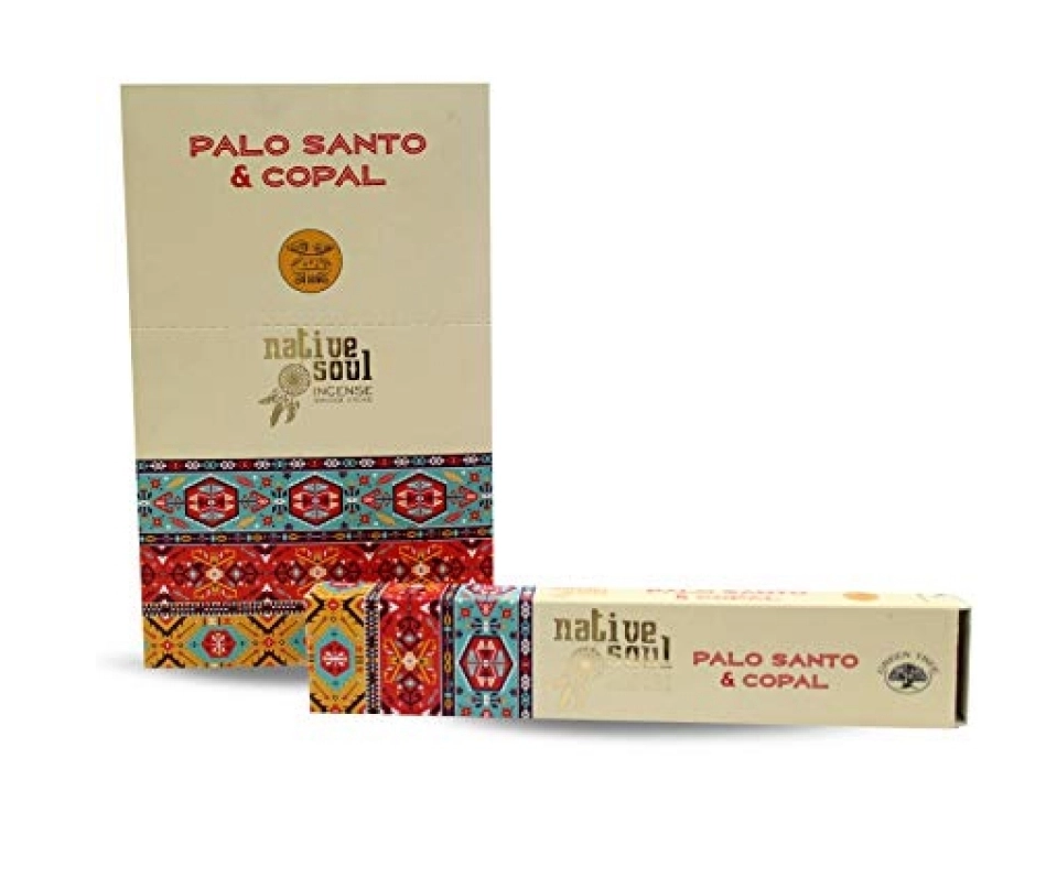 Green Tree Palo Santo and Copal Native Soul Incense Smudge Sticks - 1 Box