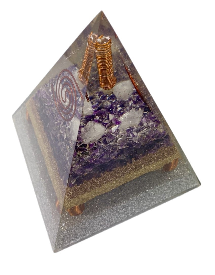 Amethyst Violetflame Point Generator Pyramid