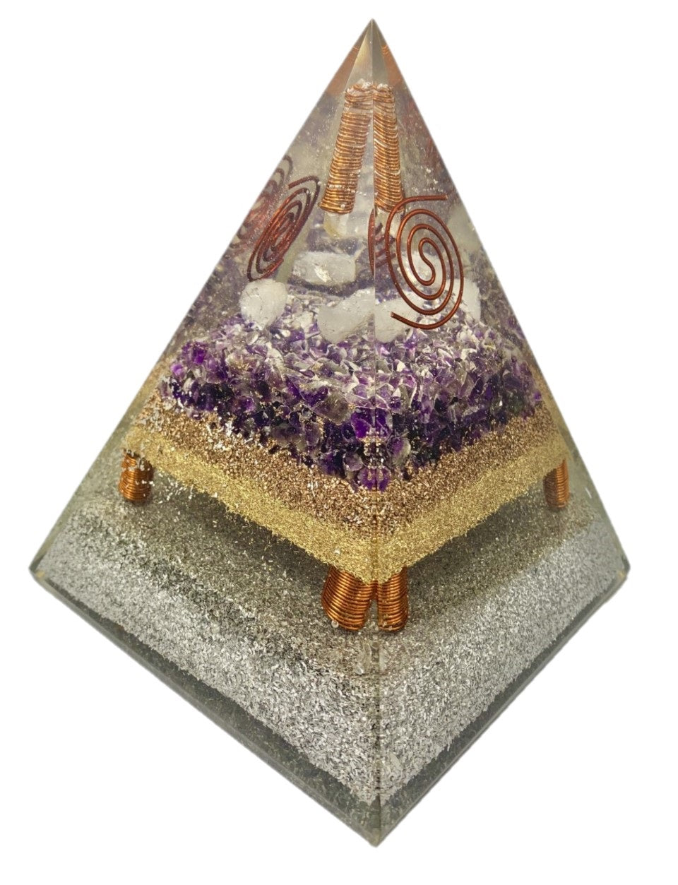Amethyst Violetflame Point Generator Pyramid