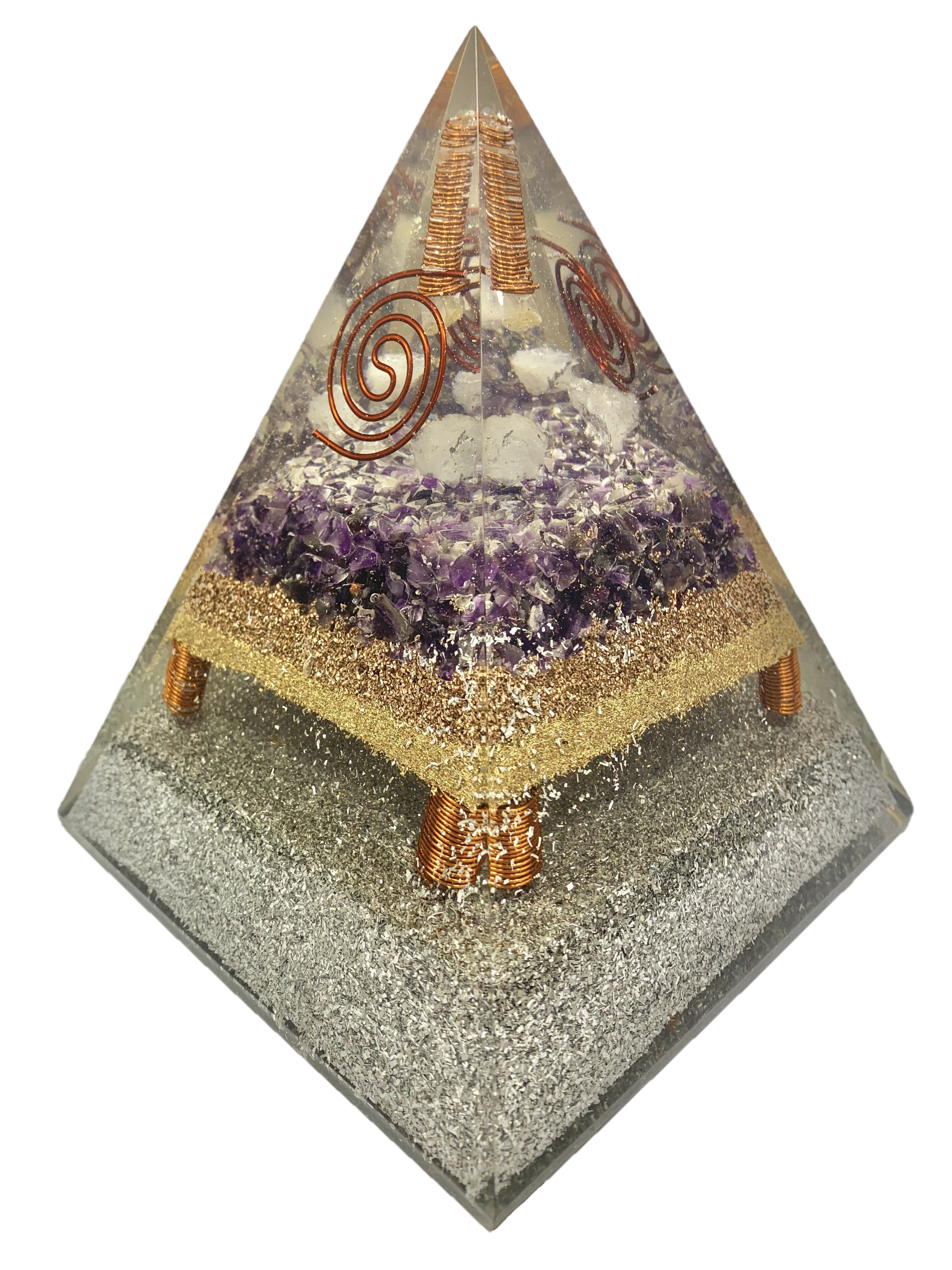 Amethyst Violetflame Point Generator Pyramid
