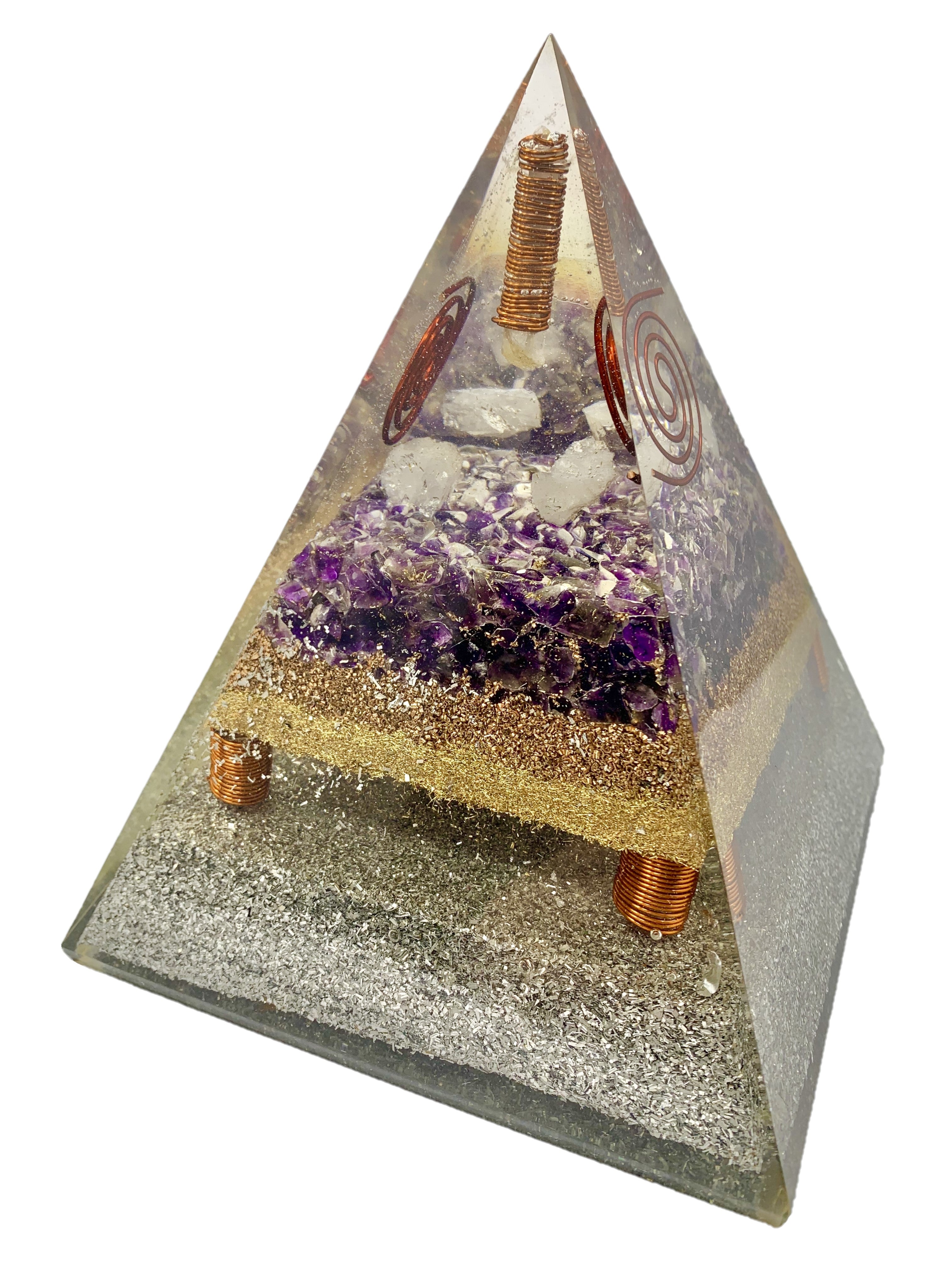 Amethyst Violetflame Point Generator Pyramid
