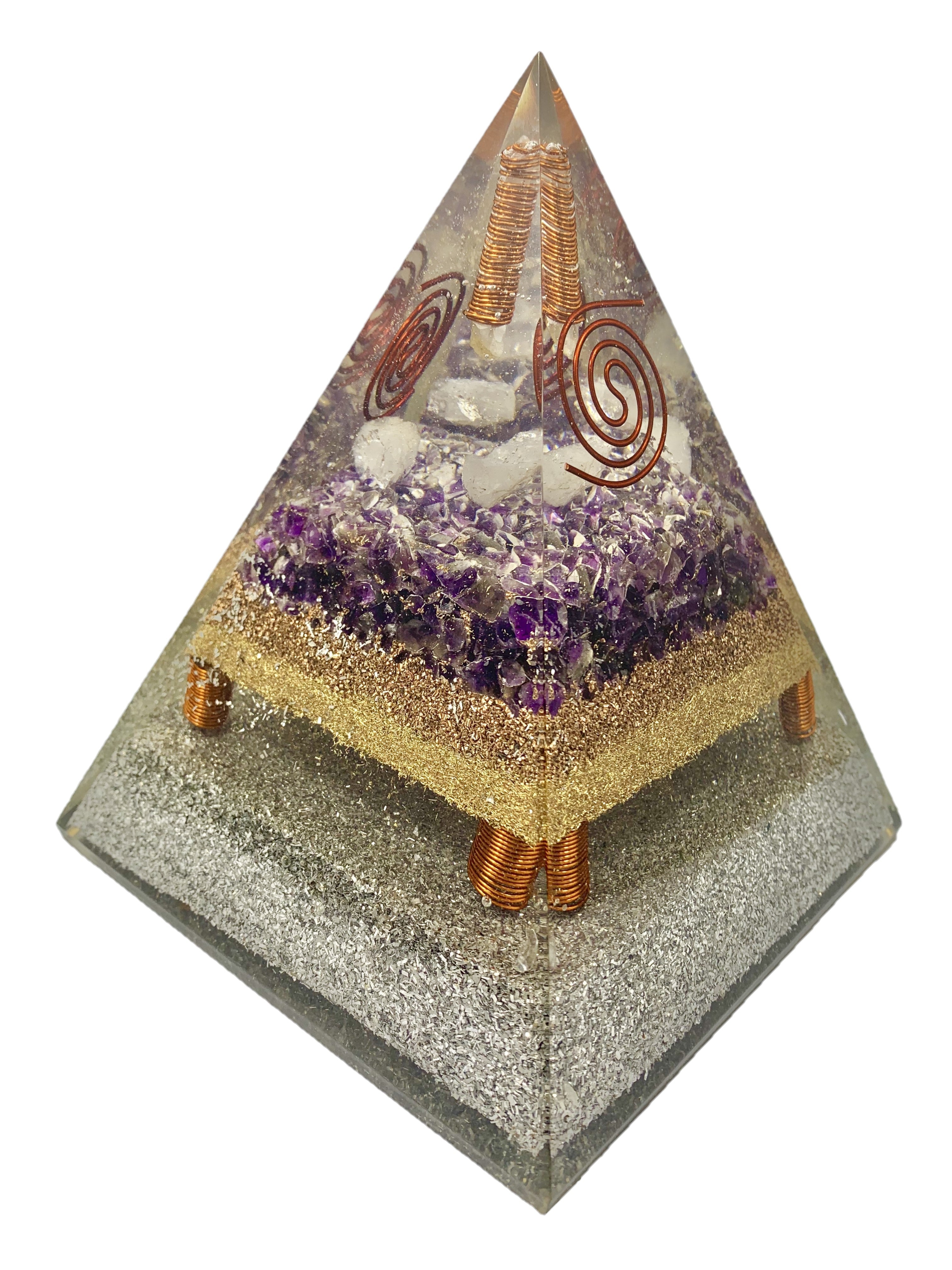 Amethyst Violetflame Point Generator Pyramid