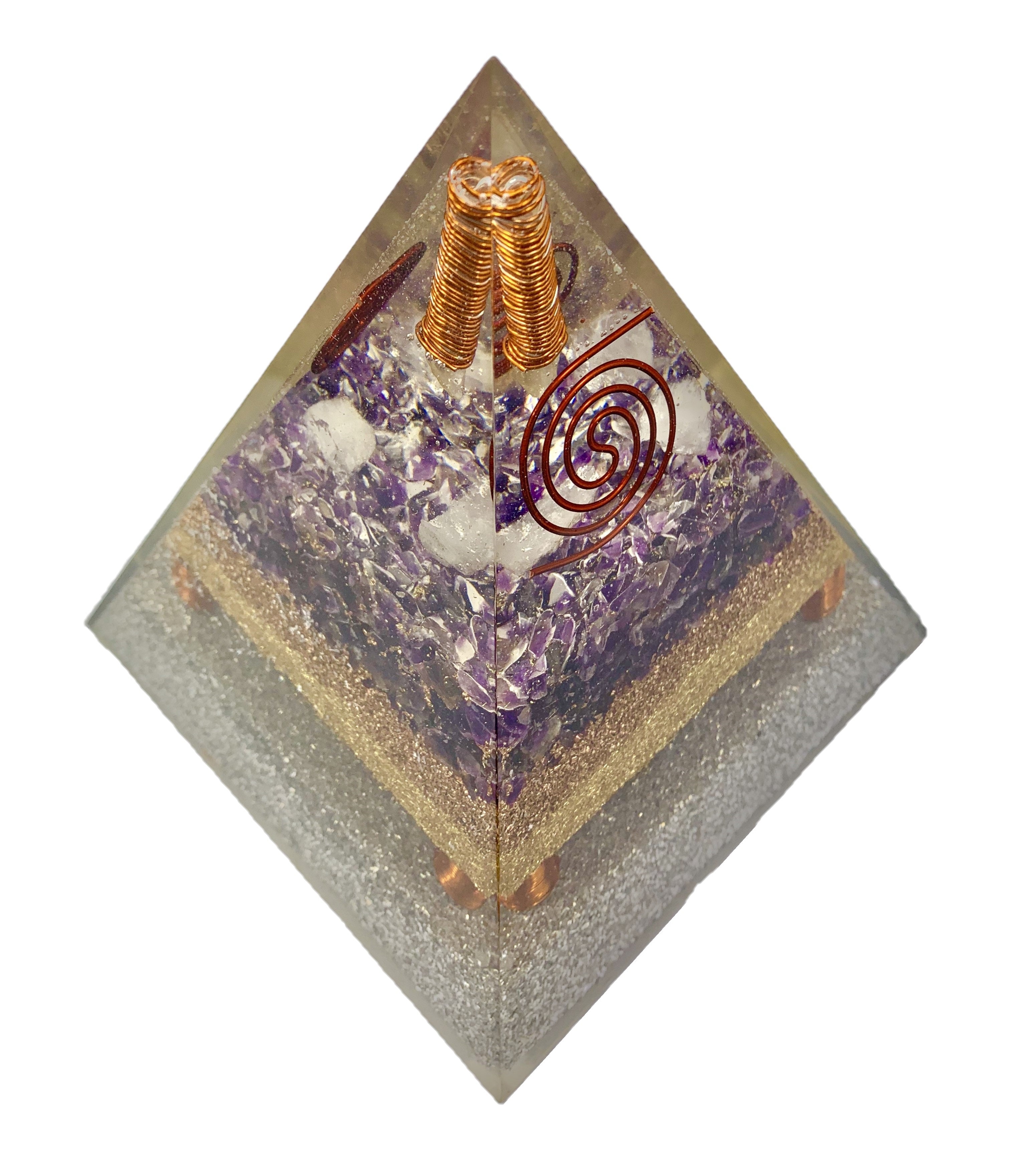 Amethyst Violetflame Point Generator Pyramid