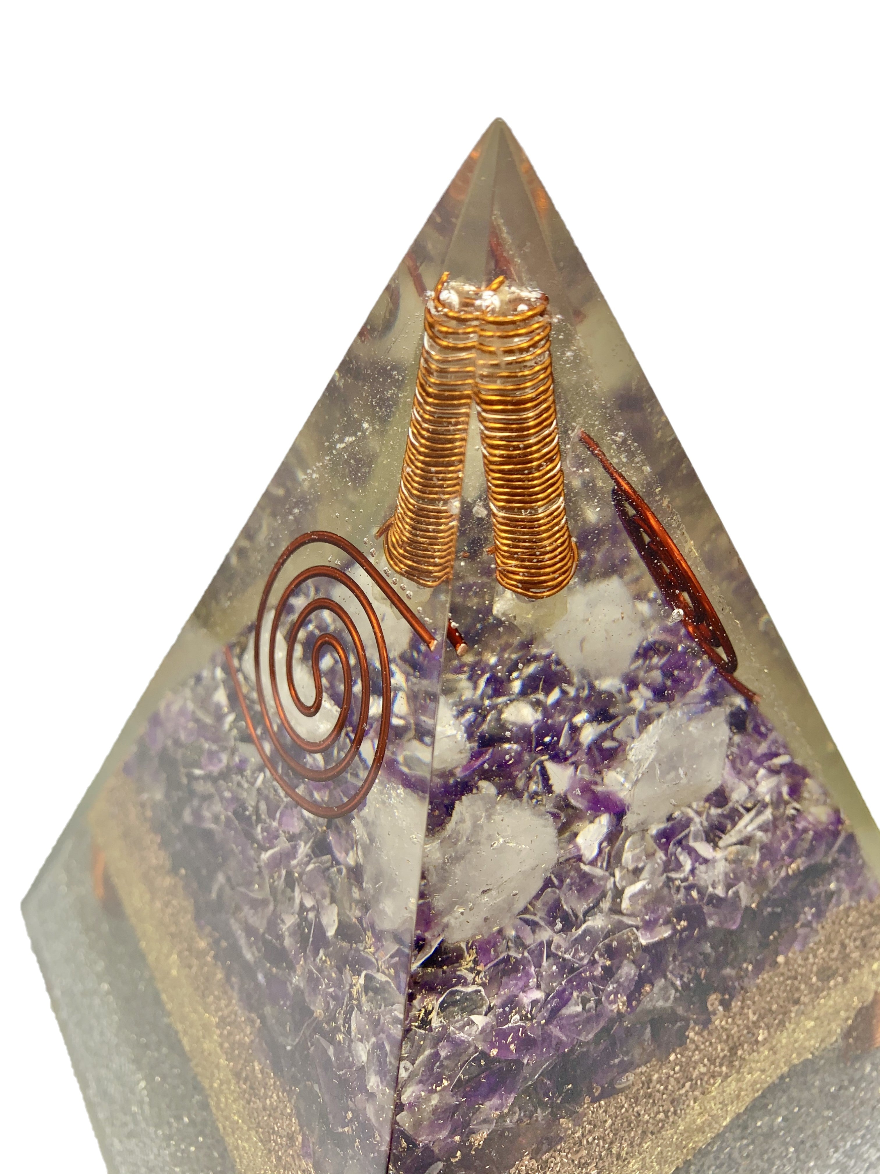 Amethyst Violetflame Point Generator Pyramid
