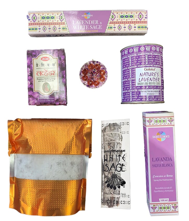 Californian White Sage Lavender Clearing & Cleansing Hamper Gift Set
