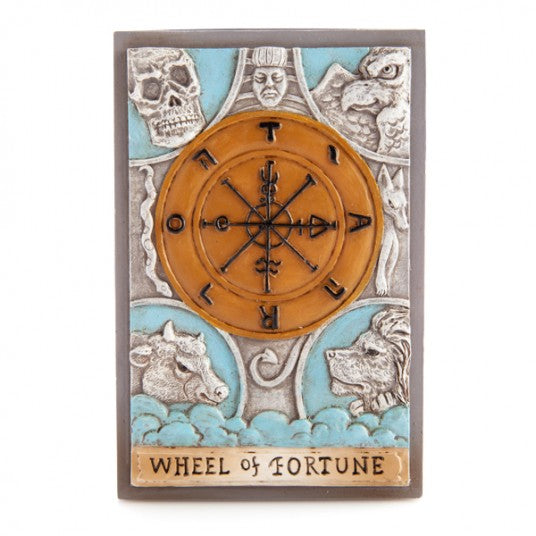 Wheel Of Fortune Wooden Box Jewelry Tarot Cards